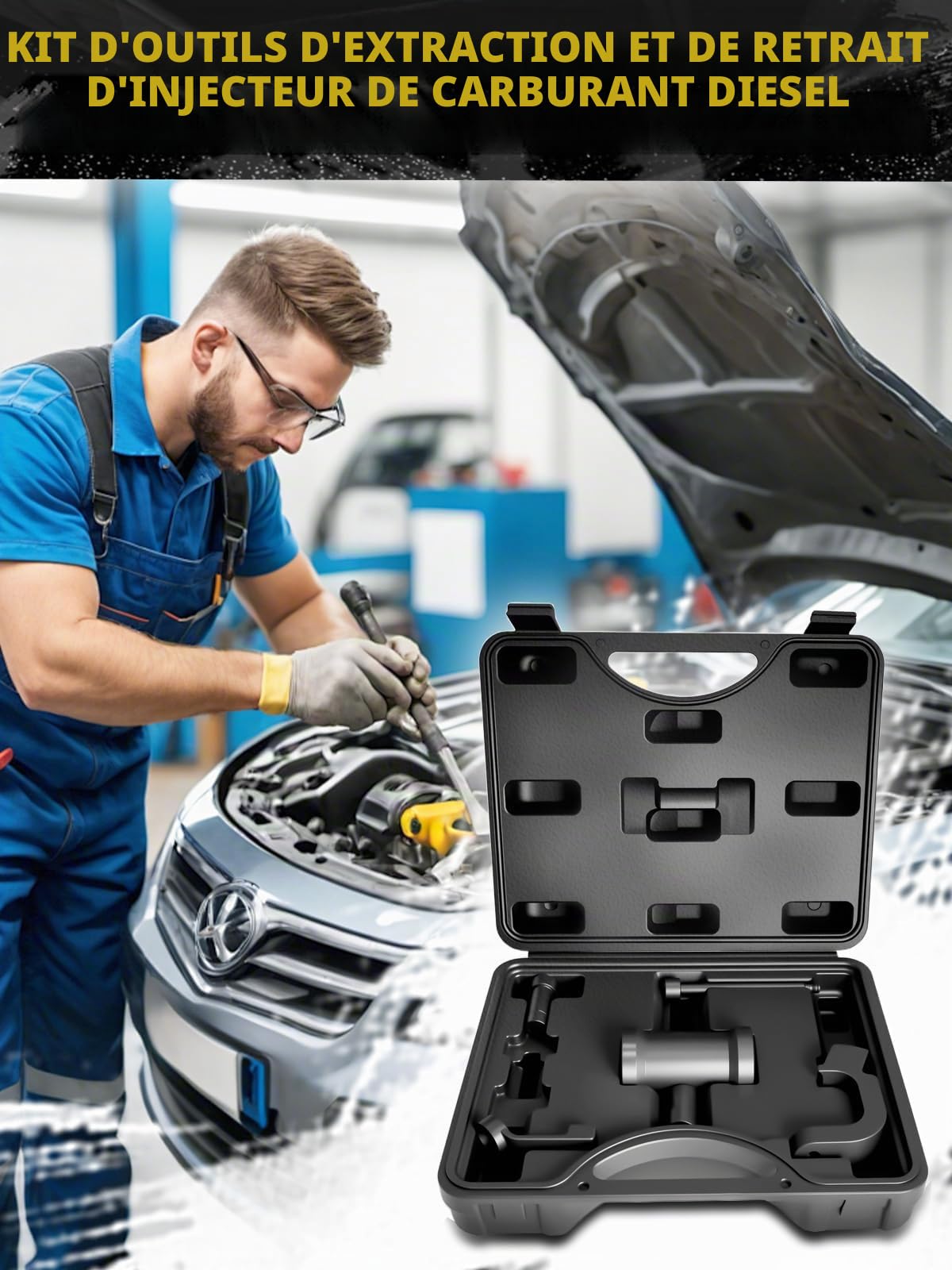 Extracteur D'injecteur Diesel Compatible Avec VW Diesel Pour Moteur VAG 1.2, 1.6, 2.0 TDi, T10402, T10415