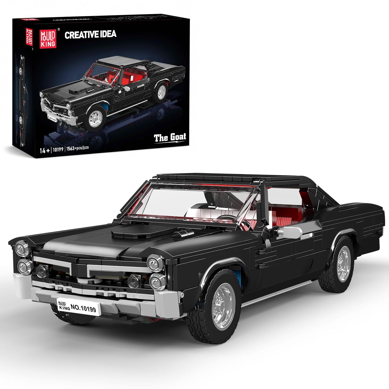 Mould King 10199 Set de Construcción de Modelo de Auto, Bloques MOC, Coche Deportivo para Coleccionistas, Set de Construcción para Adultos (Versión Estática, 1563 Piezas)