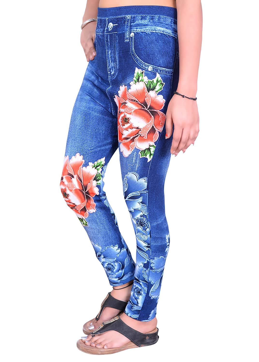krystle Women's Slim Fit Cotton Jeggings (DEV-DNM-GRL-BIG-FLRA-LEG1_Black_Free Size)-picture-45