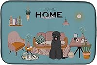 Vista 397 de Caroline's Treasures CK7824DDM - Tapete absorbente para secado de platos con diseño de bulldog inglés, rojo y blanco, para encimera de cocina, 14 x