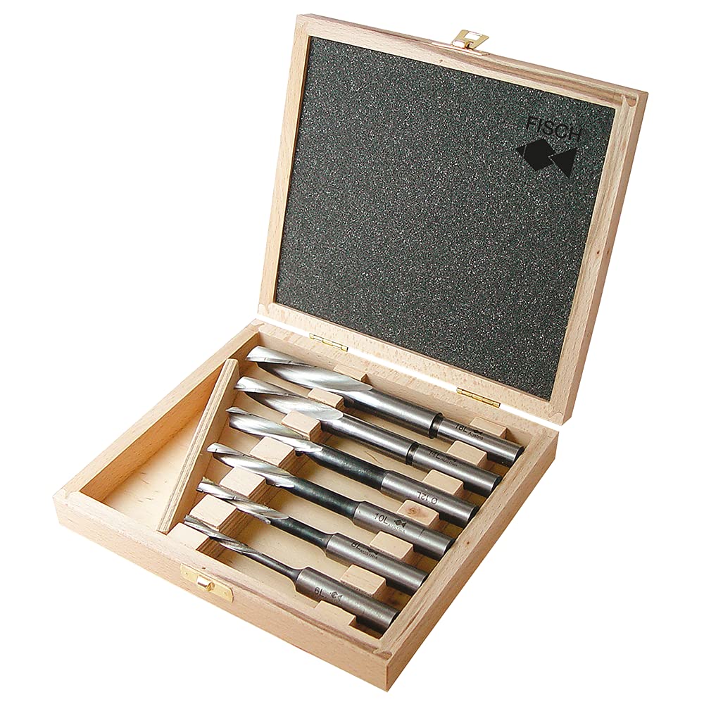 FISCH 02470006LK - Juego de 6 brocas para taladro (giro a la izquierda)