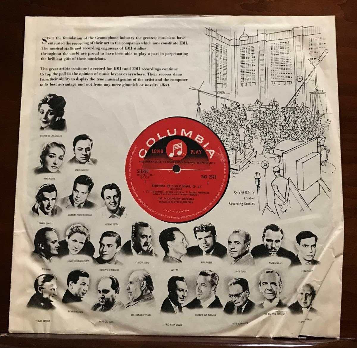 英Columbia SAX2373　ベートーヴェン「運命」　クレンペラー Amazon.co.jp: 英Columbia SAX2373☆クレンペラー ベートーヴェン