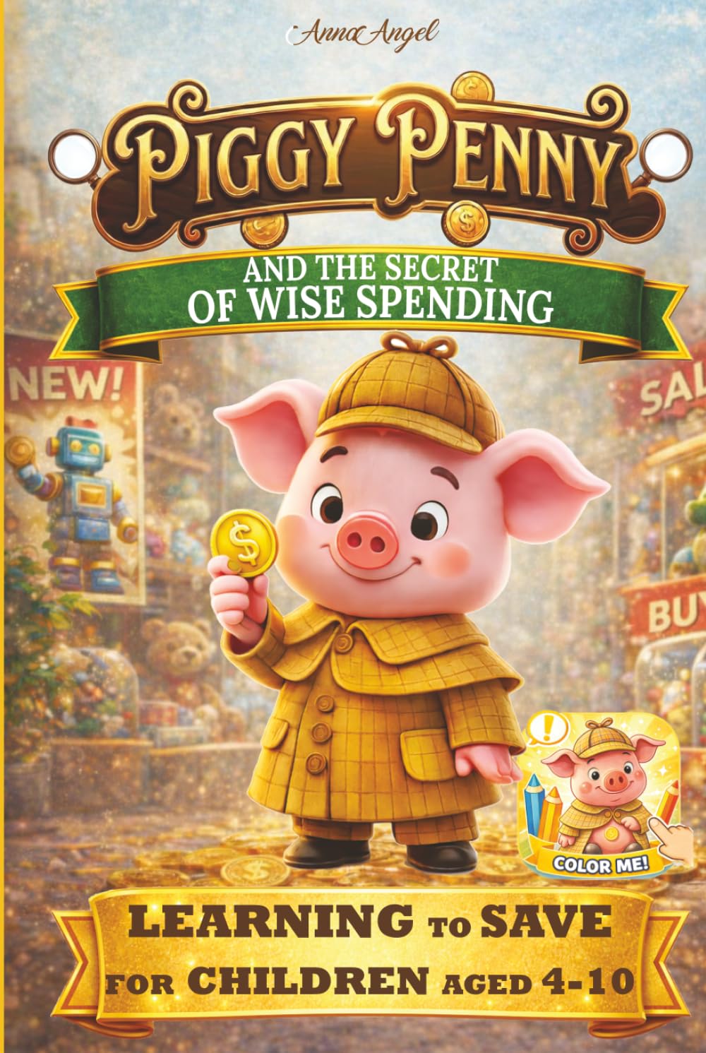 Piggy Penny and the Secret of Wise Spending: A Magical Tale of Smart Spending and Wise Choices - color (Piggy Penny Coloring Books)