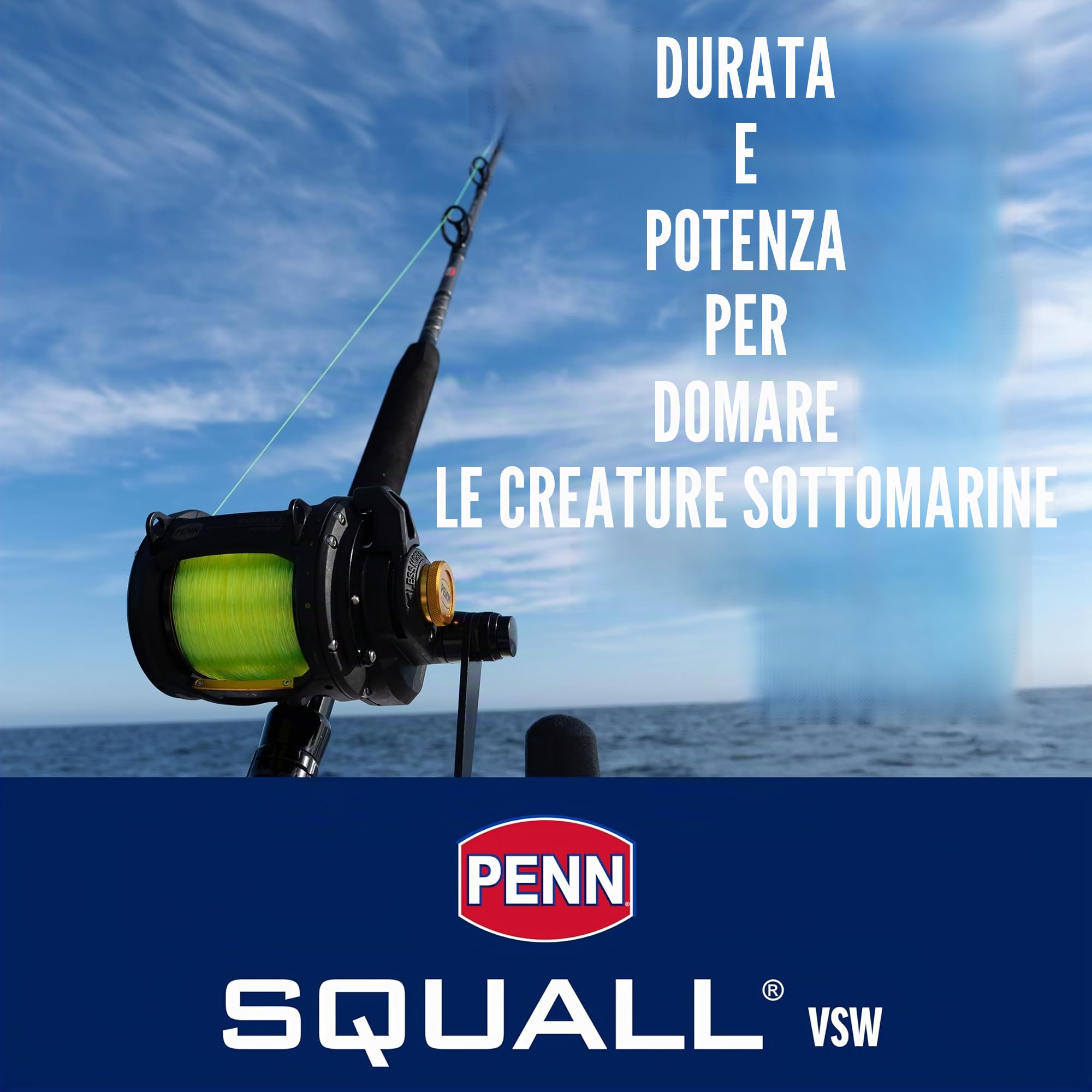 Penn Squall - Mulinello da pesca a traina a 2 velocità