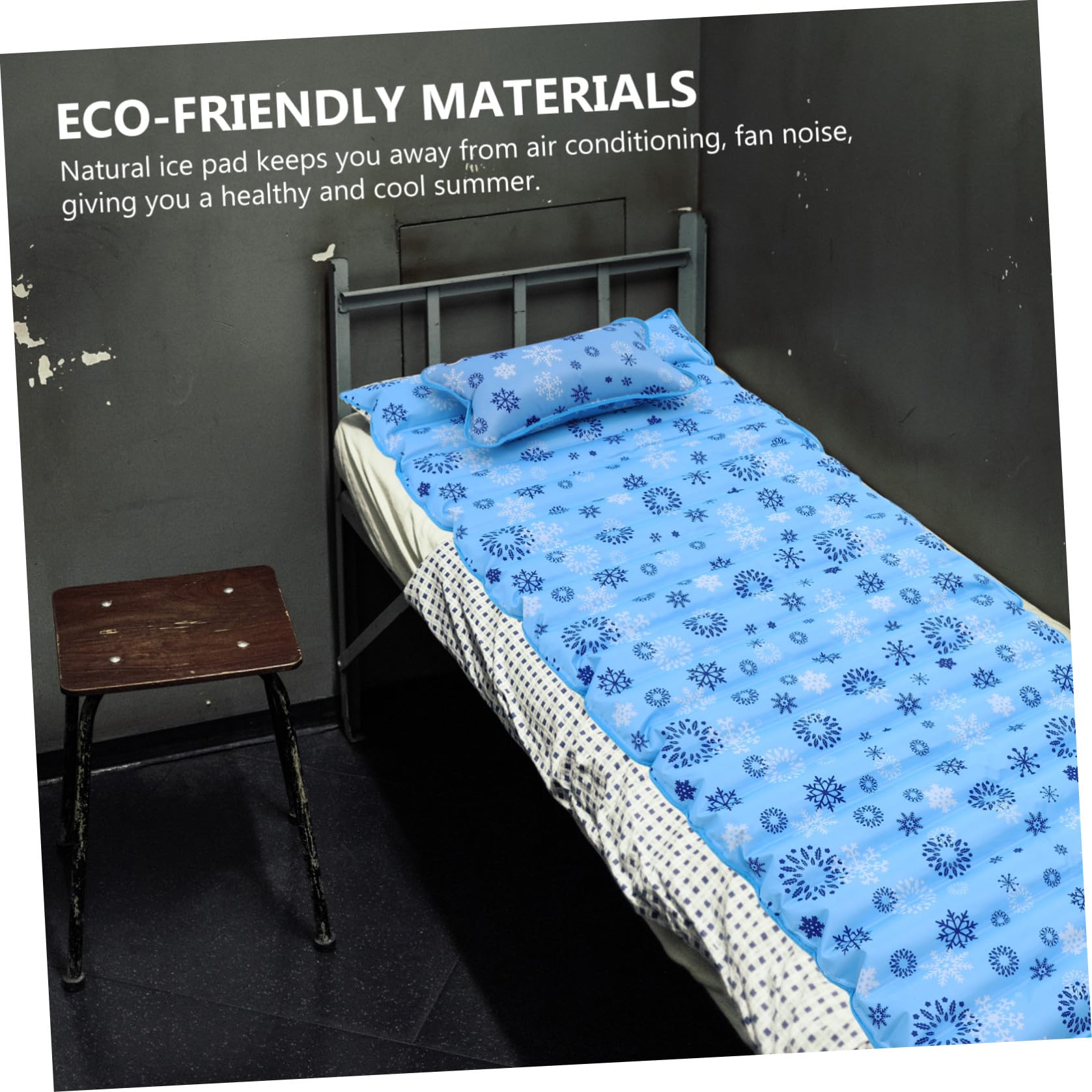 Materasso d Acqua Refrigerante Estivo in Pvc e Riciclabile per Studenti e Anziani, Tappetino Singolo per Letto in Dormitorio