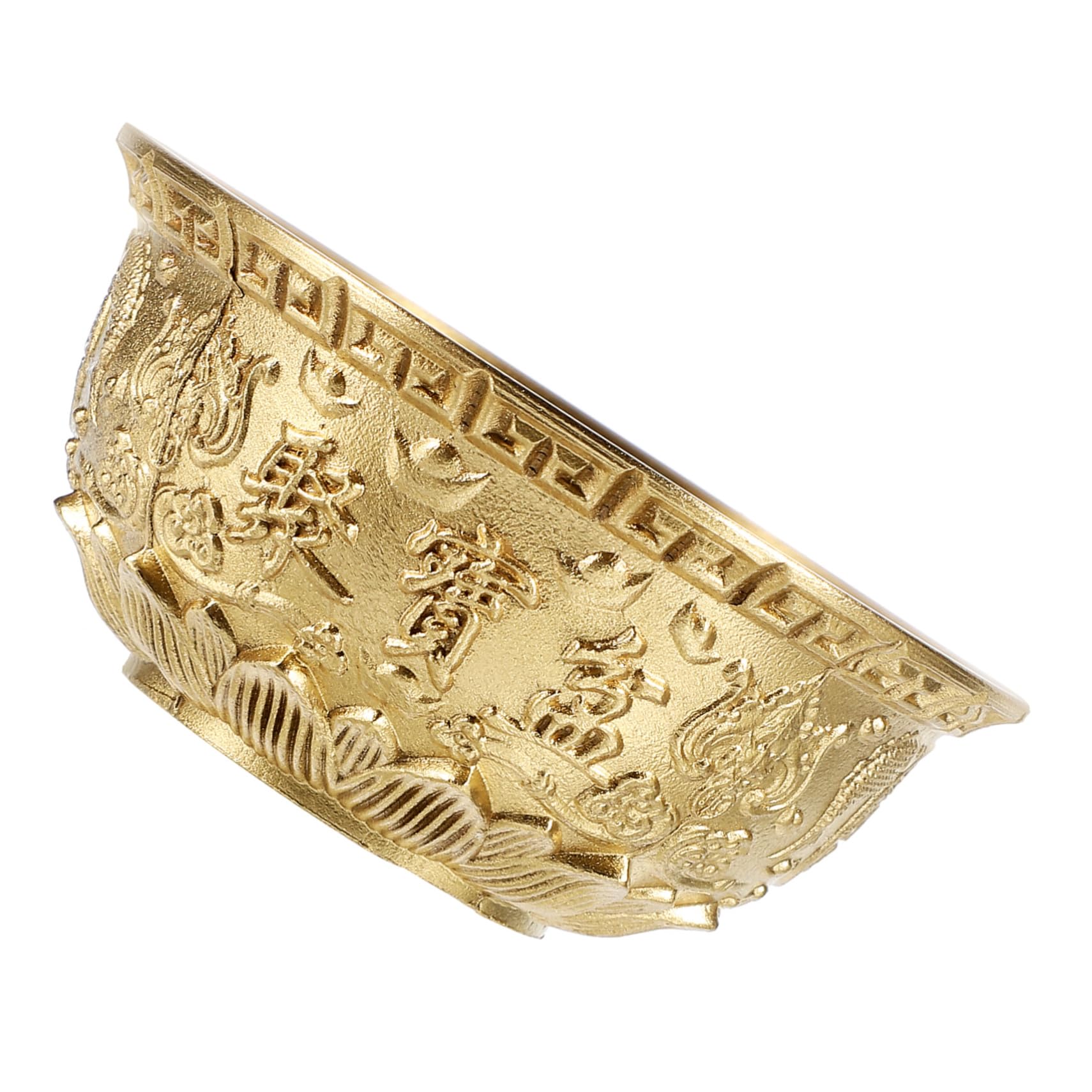 ULDIGI 1 Stück Schatzschale Goldene Schale Geldschale Feng Shui Tisch Goldschale Gold Schreibtischdekoration Dekoration Für Zuhause Gold Glücksschale Bürodekorationen Exquisite