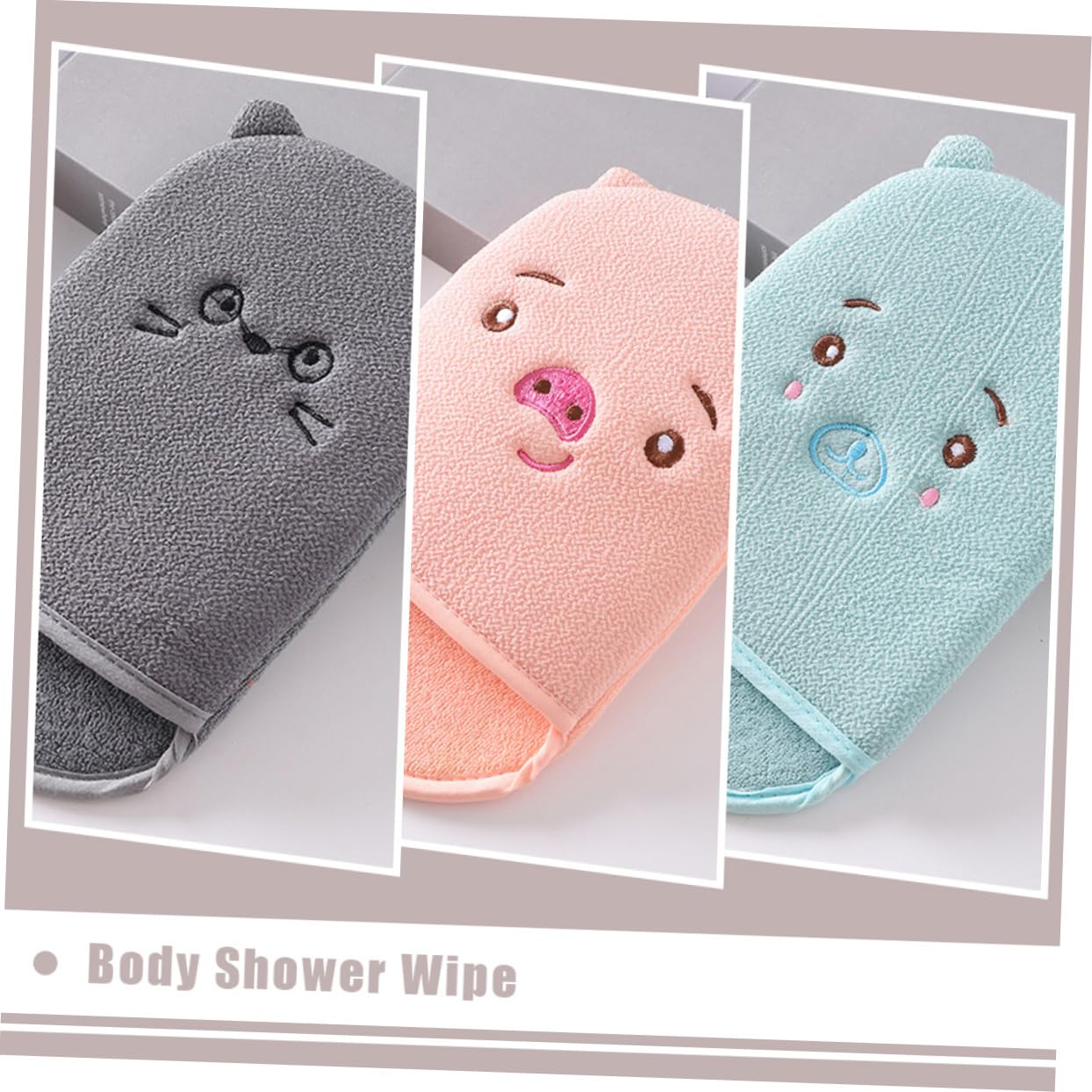 Healvian 6piezas Guantes Exfoliantes De Para Limpieza Profunda Del Cuerpo Para Espalda Brazos y Material y Práctico Ahorra y Energía El Baño