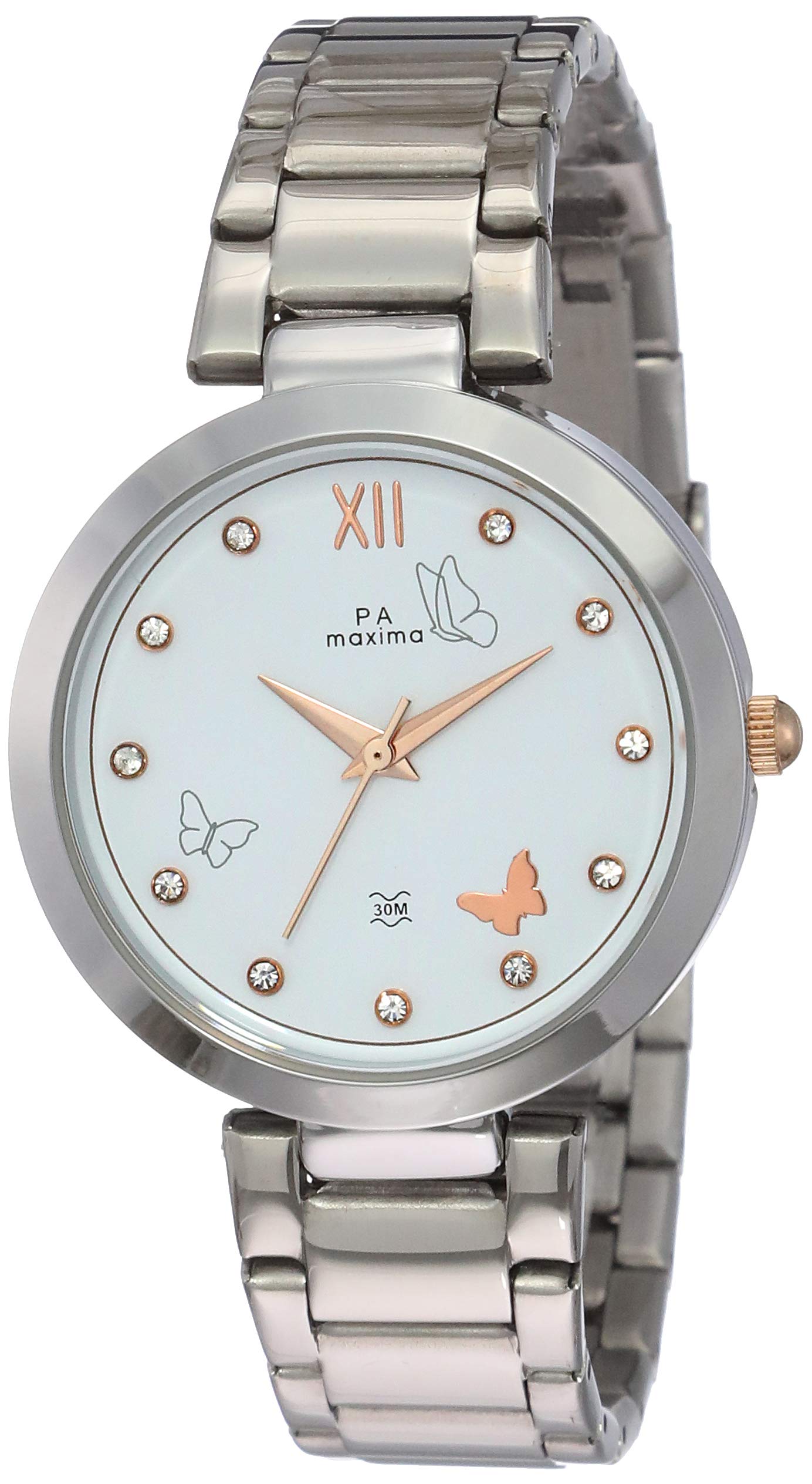 Maxima Analog White Dial Womens Watch - 52361CALI (B07Z7Y21XM) Amazon Price History, Amazon Price Tracker