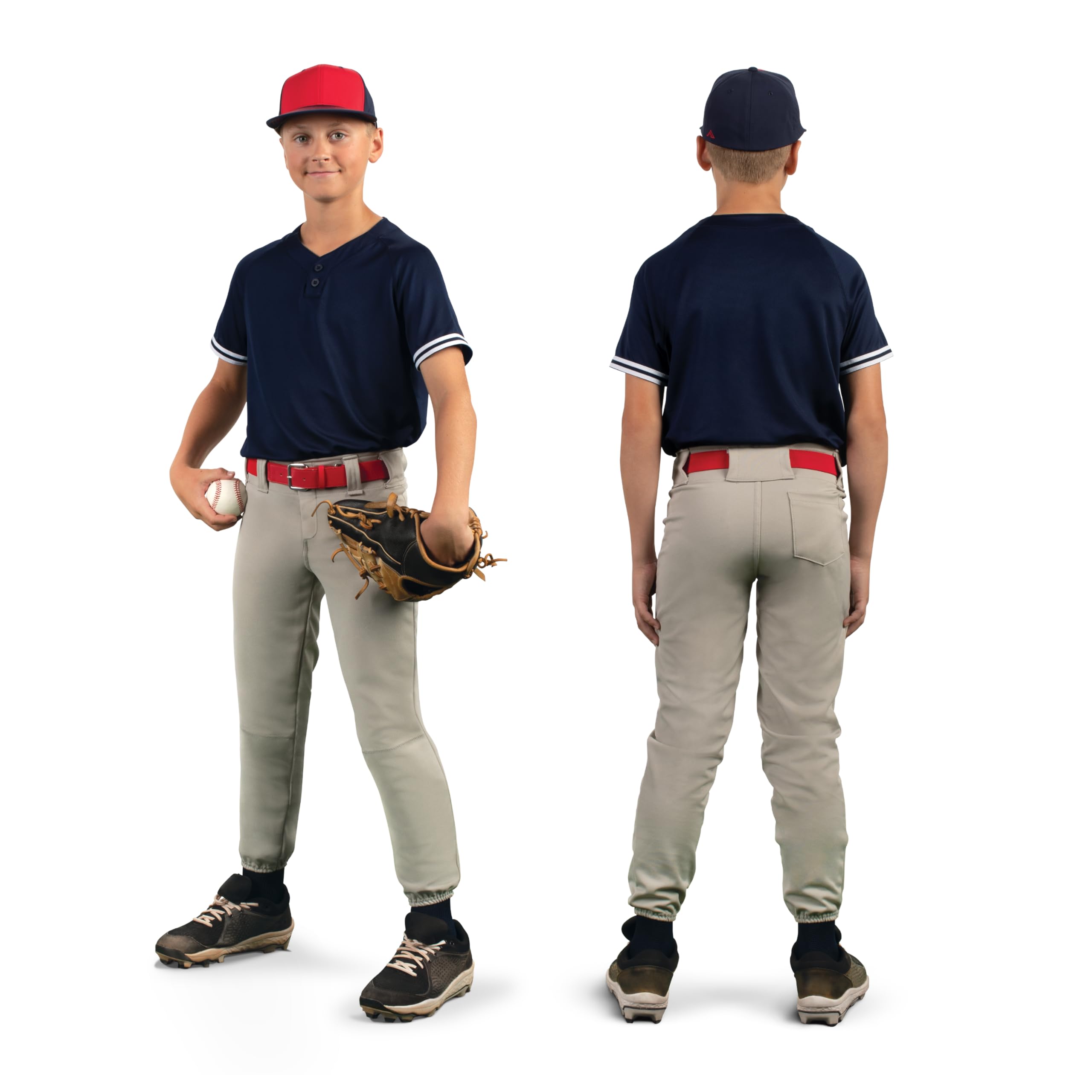 Augusta Sportswear Koszulka chłopięca Cutter+ Henley, Granatowy/Biały, M