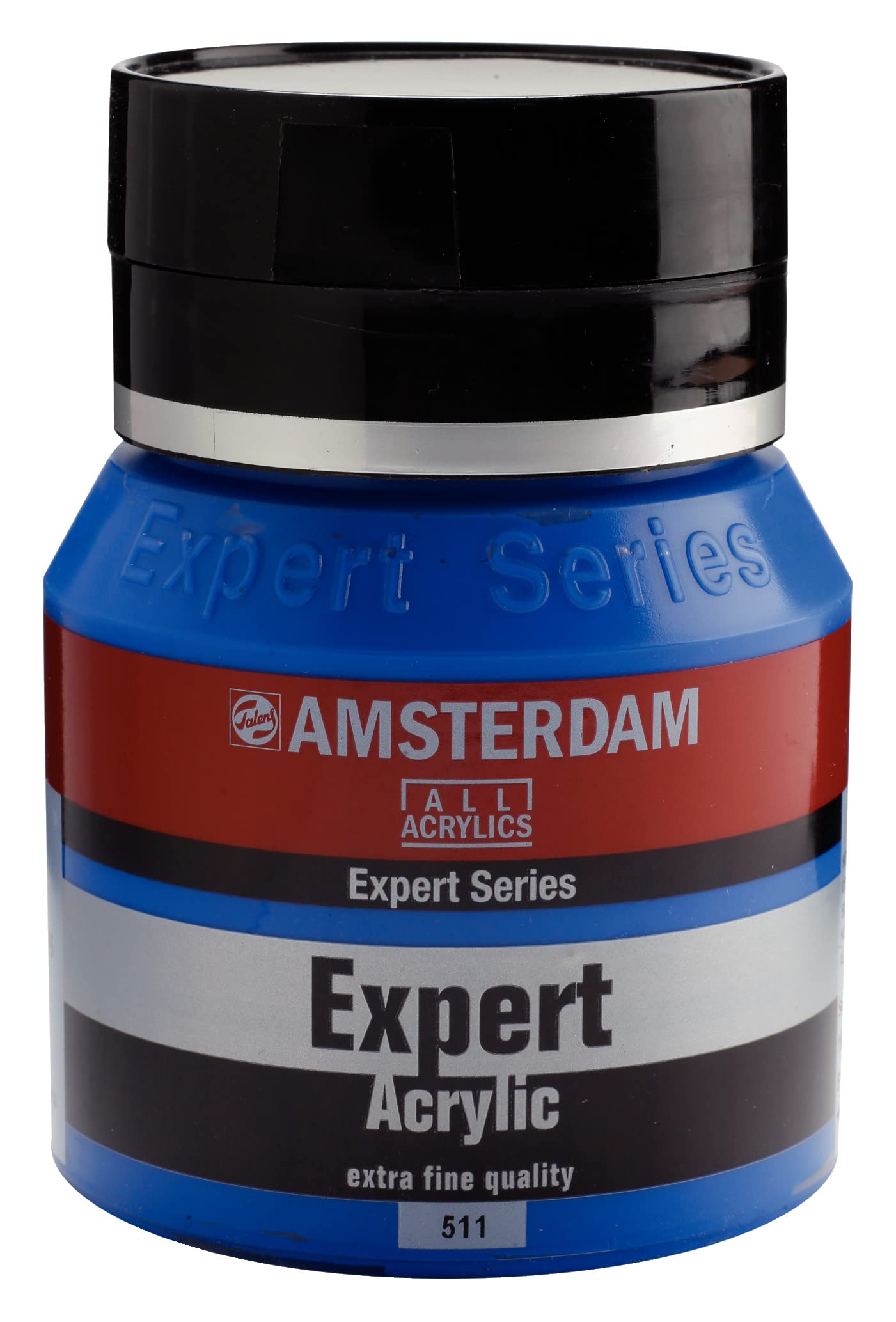 Amsterdam Cobalt Blue Expert Series Acrylic Paint Jar 400 Ml - 511 - Heavy Body, Professional Pigment With Excellent Lightfastness, Semi-Opaque, Water-Based Formula