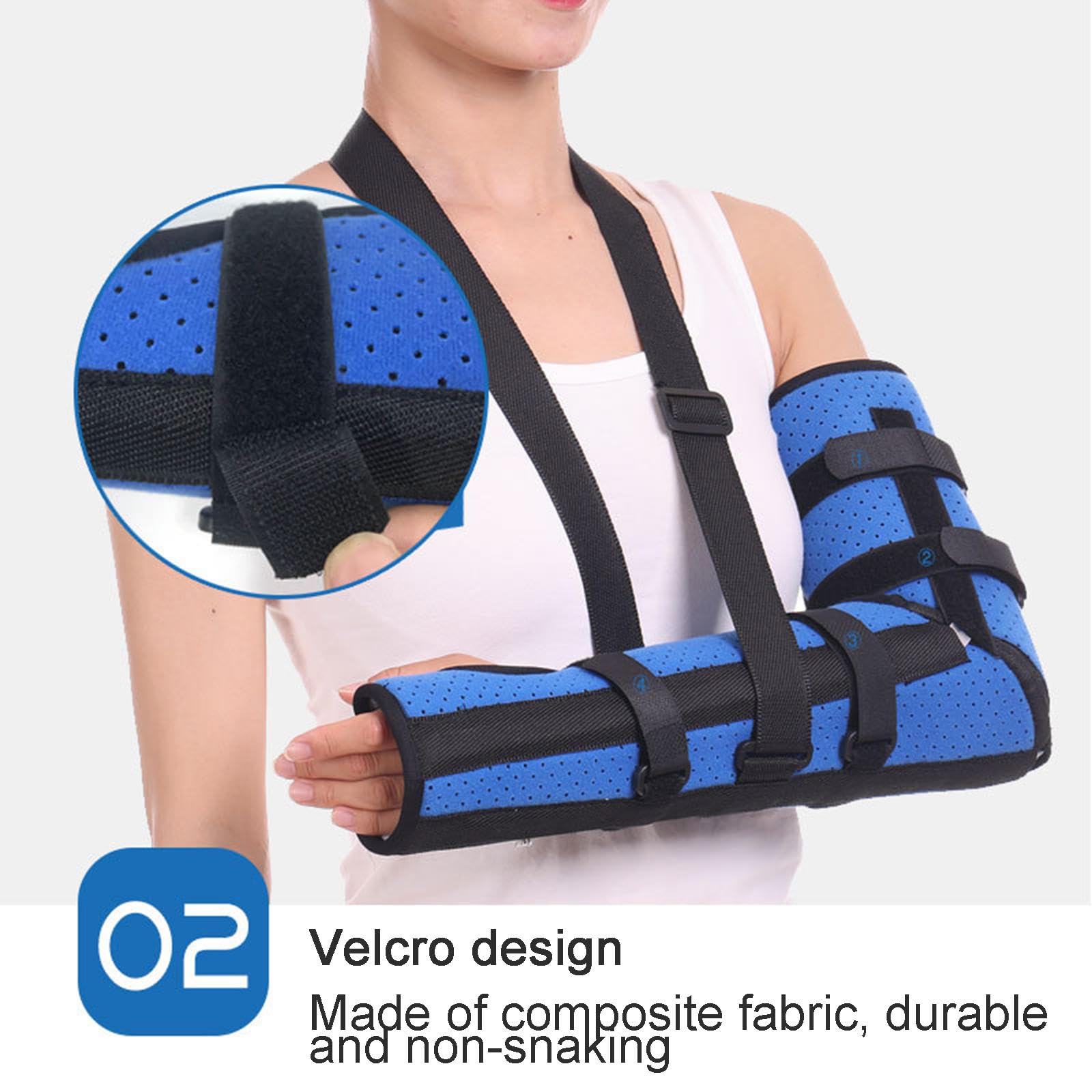 Immobilizzatore per Stecca Gomito per Adulto, Tutore per Articolazione Del Gomito, Tutore per Gomito per Uomo Donna, Tutore per Frattura Gomito Omero, Imbracatura per Avambraccio,L(1.75-1.95cm)
