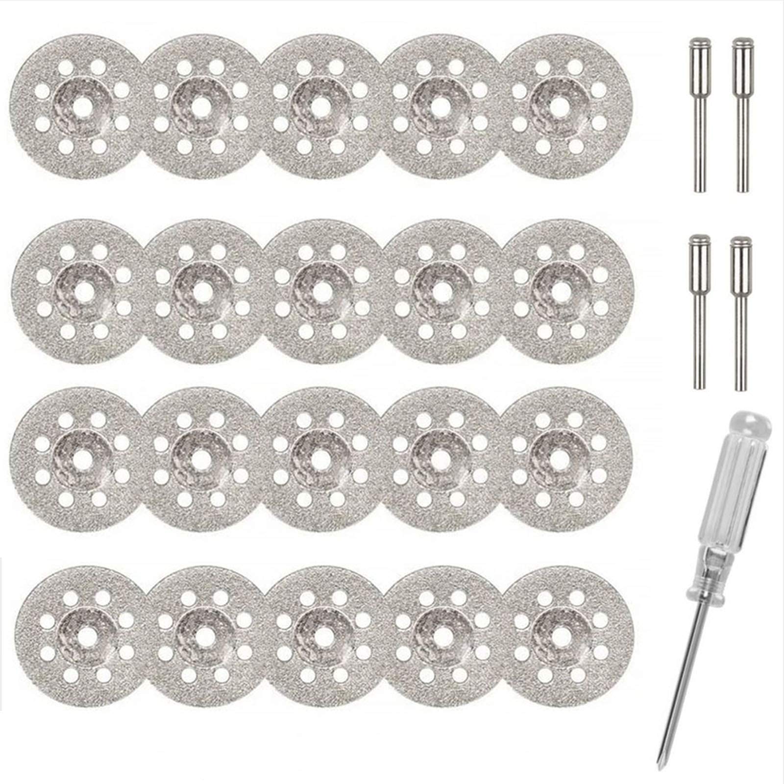 YSTCAN - Juego de 20 discos de corte de diamante de 22 mm con ...