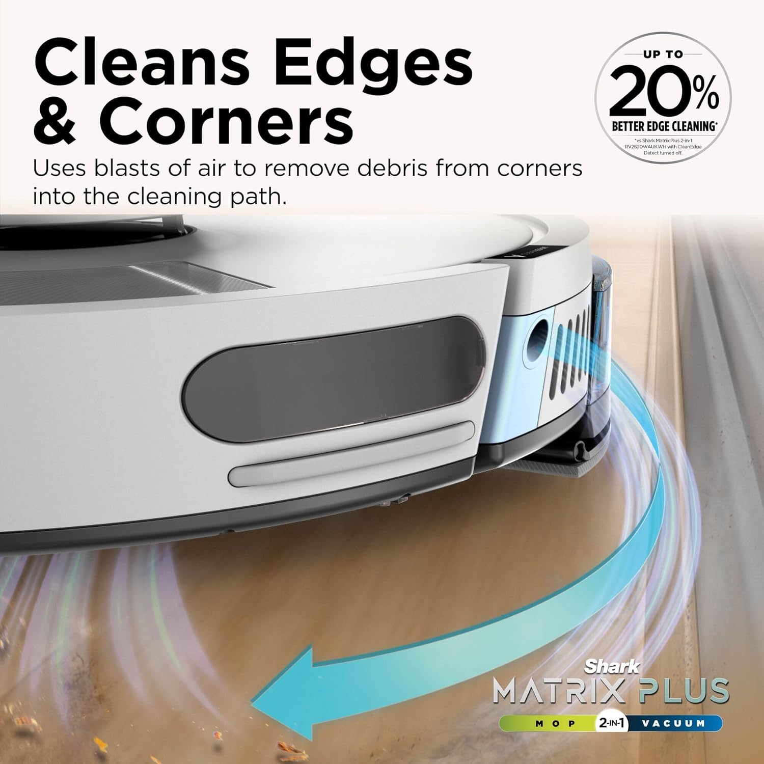 Shark Matrix Plus 2-in-1 Robot Vacuum and Mop with Self-charging Base - Deep-cleans Carpets, Hard Floors and Pet Hair - 3D LiDAR Navigation - Wi-Fi/App - 2 Pads and 2 Brushes... - Image 5