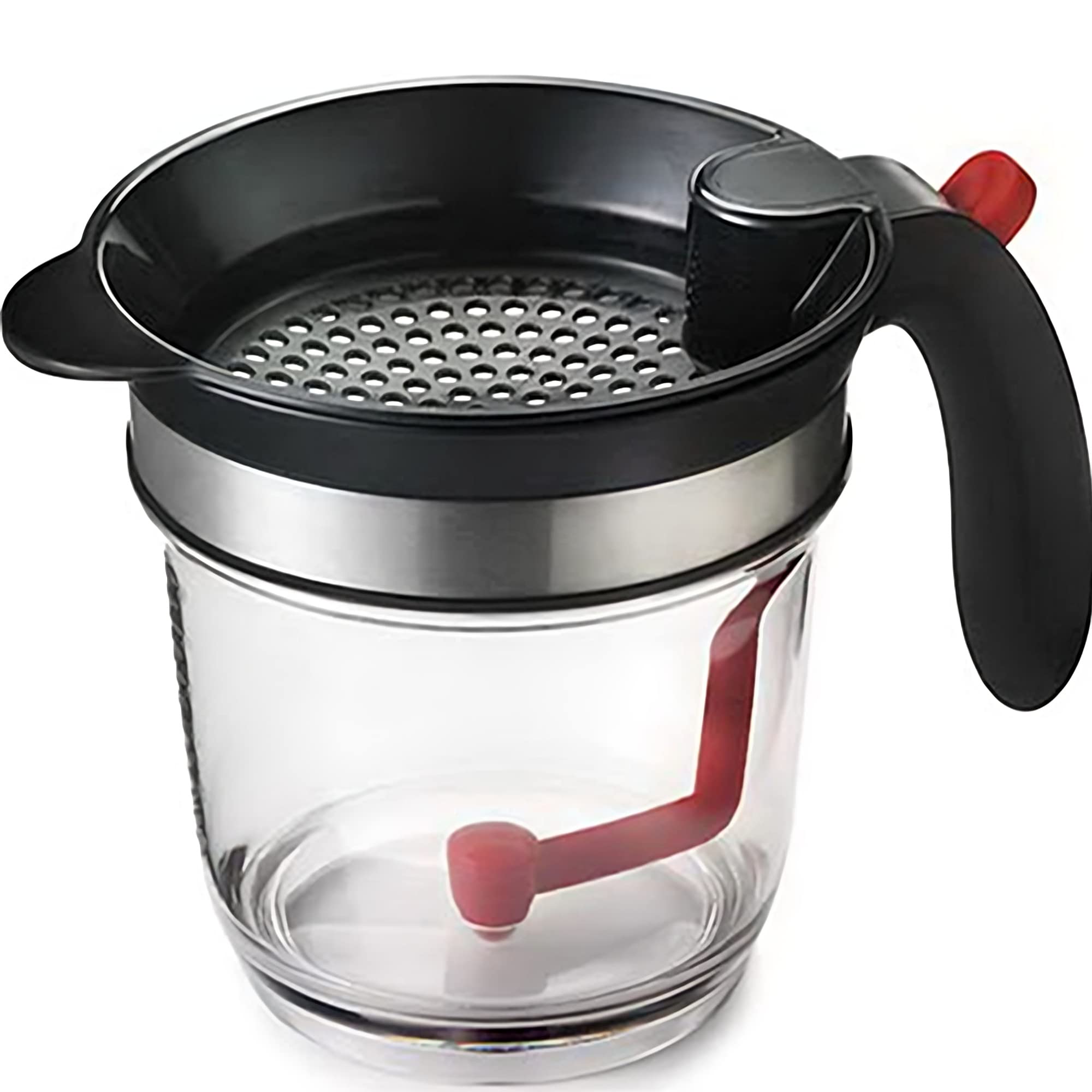 Beauenty Fat Separator with Bottom Release,Oil Gravy Separator with Strainer for Gravy Sauces and Other Liquids to Give You Healthier and Better Tasting Food for Turkey Meat/Beef/Chicken/Vegetables