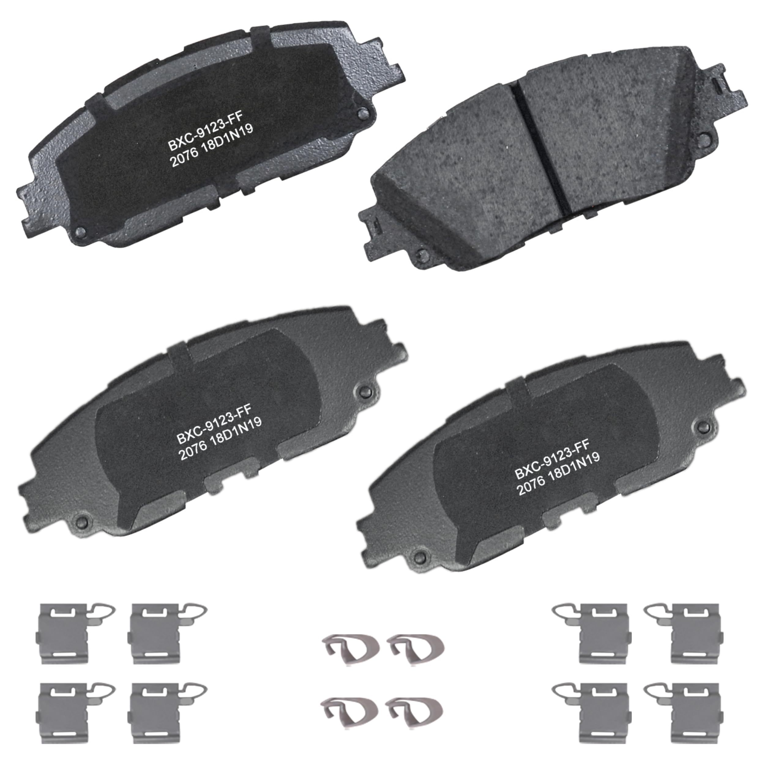 Bendix Premium SBC2076 Ceramic Front Brake Pads for Select Models Lexus ES250,ES300h,ES350,UX200,UX250h,Toyota Avalon,Camry,C-HR,Corolla Cross,RAV4,Venza