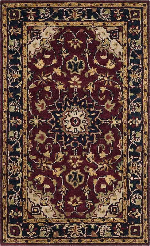 Image of Embossed Handmade GH Wool Thick Geometrical Carpet is a Stylish and Practical Addition to Any Living Room 10X13