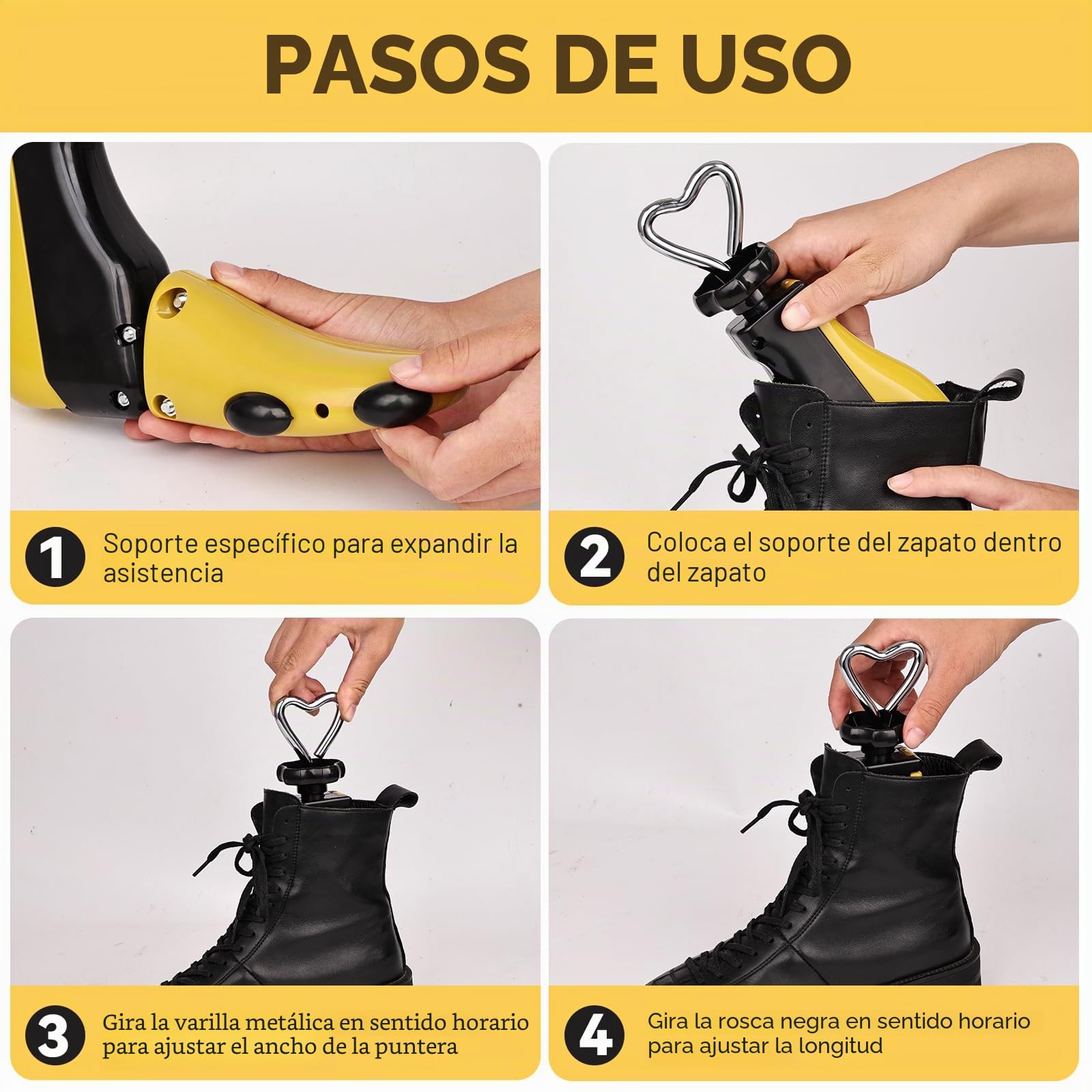 Ampliadores de zapatos ajustables longitud anchura para mujer hombre botas zapatillas deporte senderismo extensor profesional