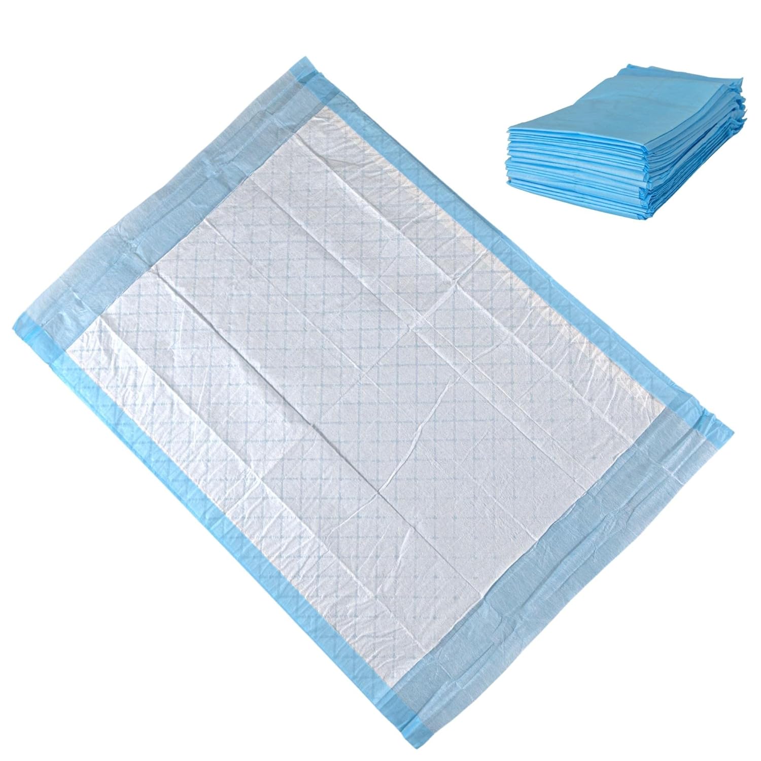 Disposable Changing / Under Pads [Pack of 100] Disposable Soft Absorbent Waterproof 17''x24'' Incontinence Underpad Protector Liners for Beds, Chairs, Diaper Changing – for Adults and Baby Protection