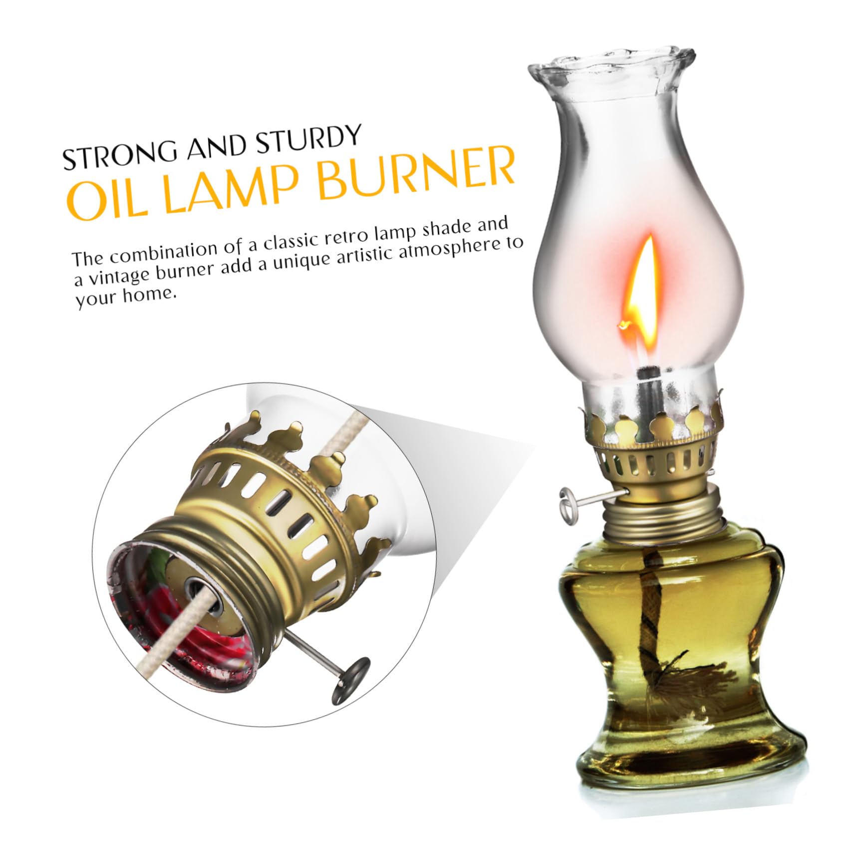 Amazon.co.jp: NOLITOY 1 セット ガラスオイルランプ