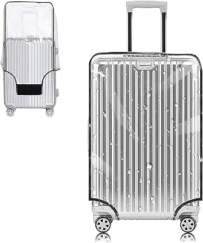Yotako Clear PVC Suitcase Cover Protectors 26 Inch Luggage Cover for Wheeled Suitcase 26