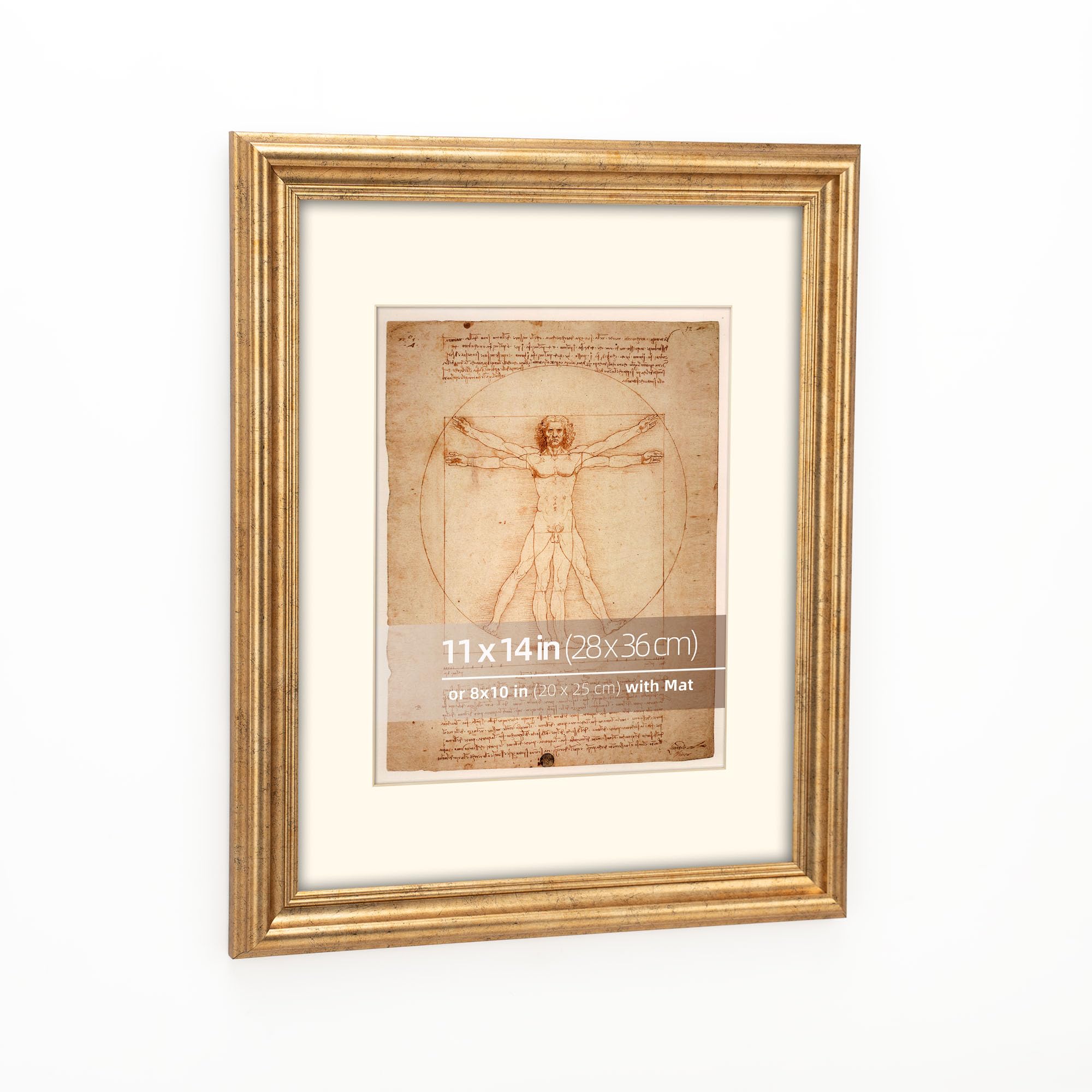 Cadre de luxe 11x14 doré - Photo LAPLANTE