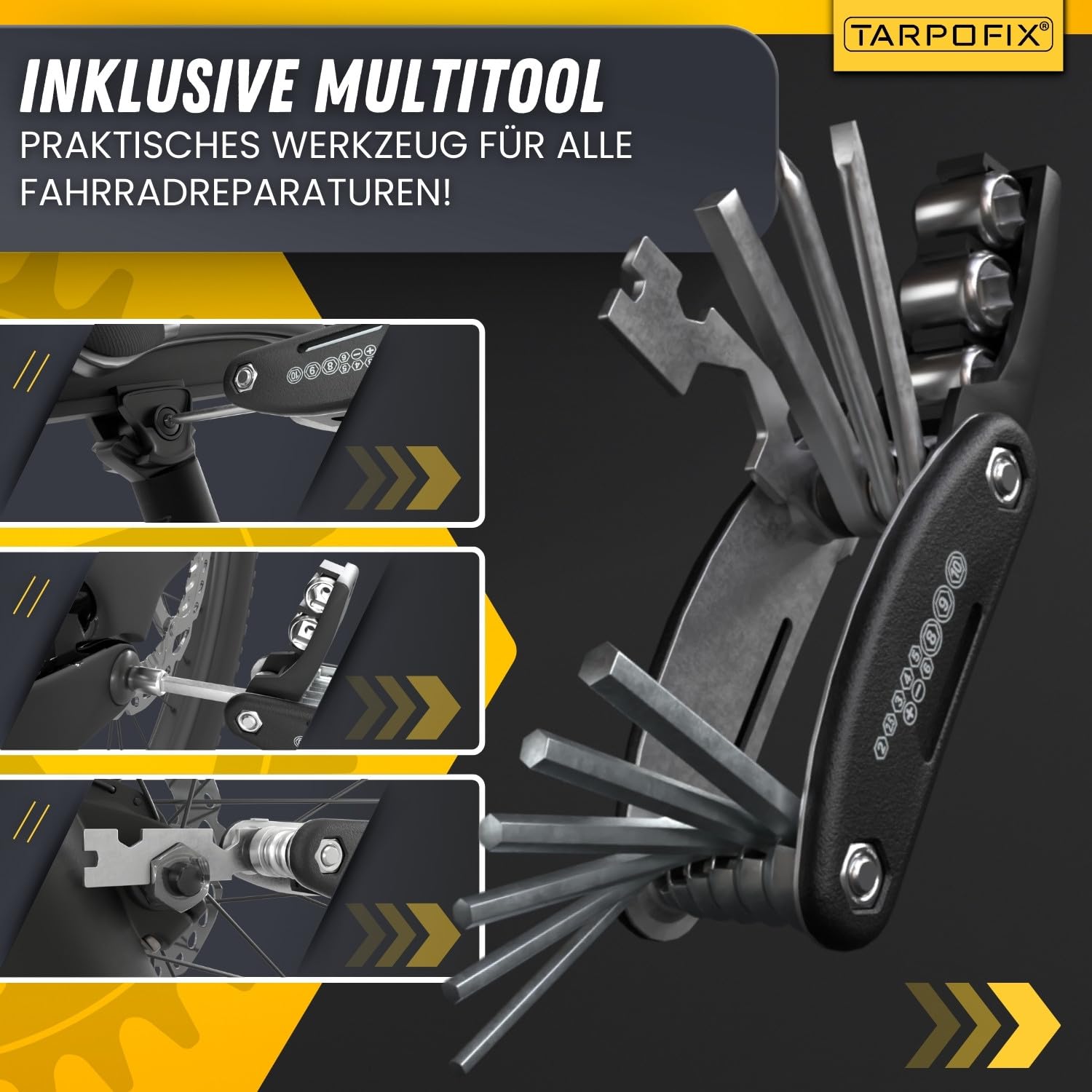 Tarpofix® Fahrrad Montageständer bis 50kg für E-Bike | Montageständer für Fahrräder | Profi Fahrrad Reparaturständer | Schwerlast Fahrradhalter Ebike | Fahrradständer Reparatur & Wartung | Bike Stand