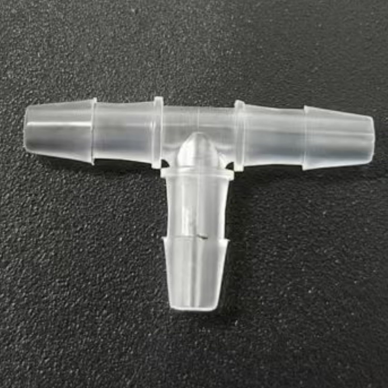 Tee Hose Barb Fitting Equal Barbed 3 Way T Shaped Hose Tubing Joint Splicer Mender Adapter Union for Oxygen Tubing Pipe Household Fuel Water Liquid Air PP Plastic × 50 (5/16 Inch)