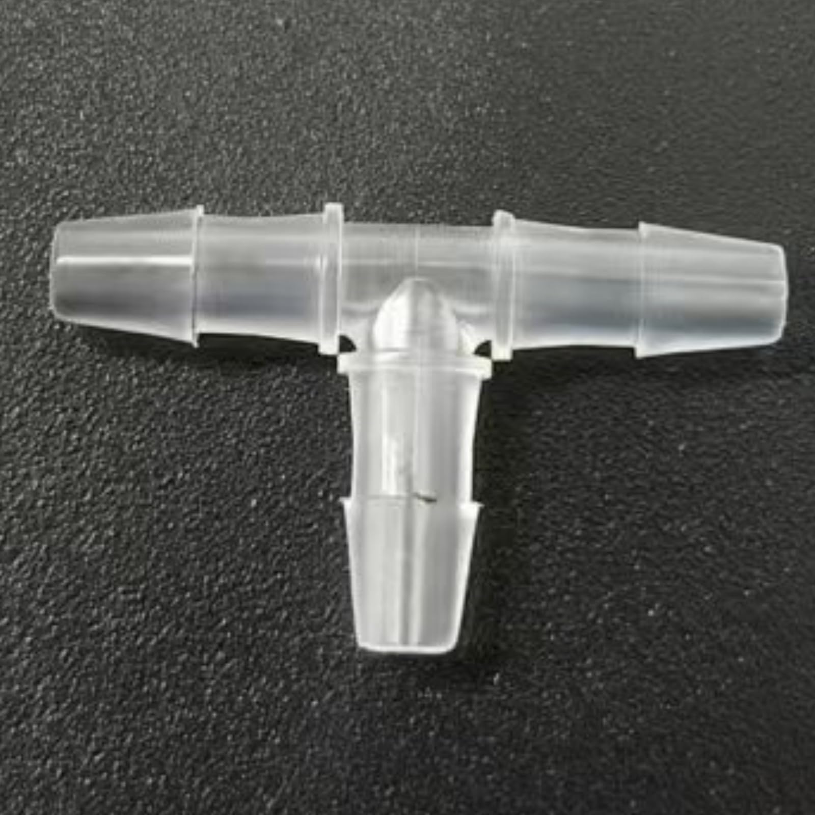 25 Pack Equal 3 Way T-Shaped Barbed Hose Fittings - Durable PP Hose Barb Tee Adapter(2.4mm 3/32inch Cir)