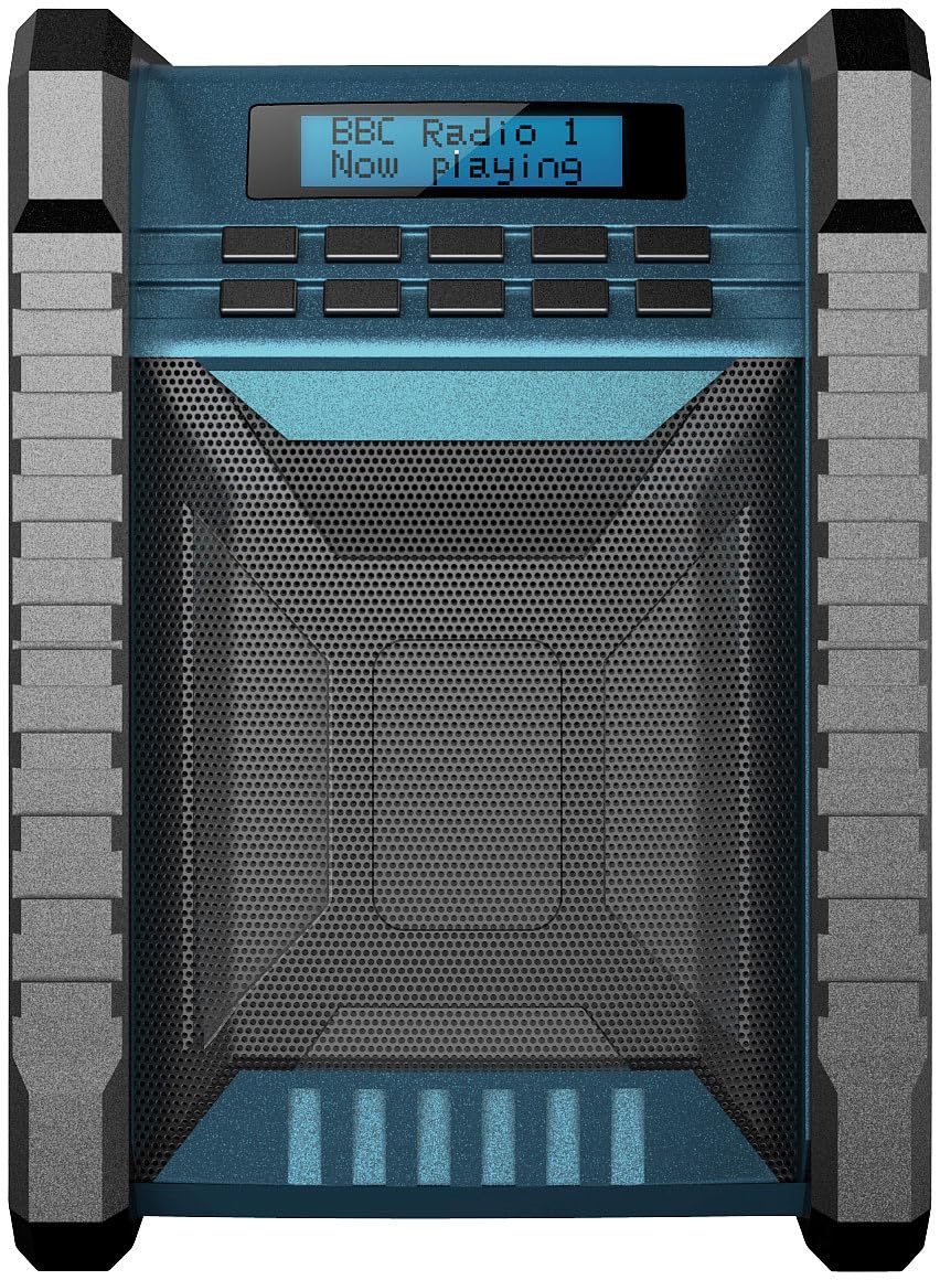 auvisio Outdoor Radio: Digitales DAB+/FM-Baustellenradio, Bluetooth, 80 Watt, IP54, Akku (Bauradio, Werkstattradio, PC)