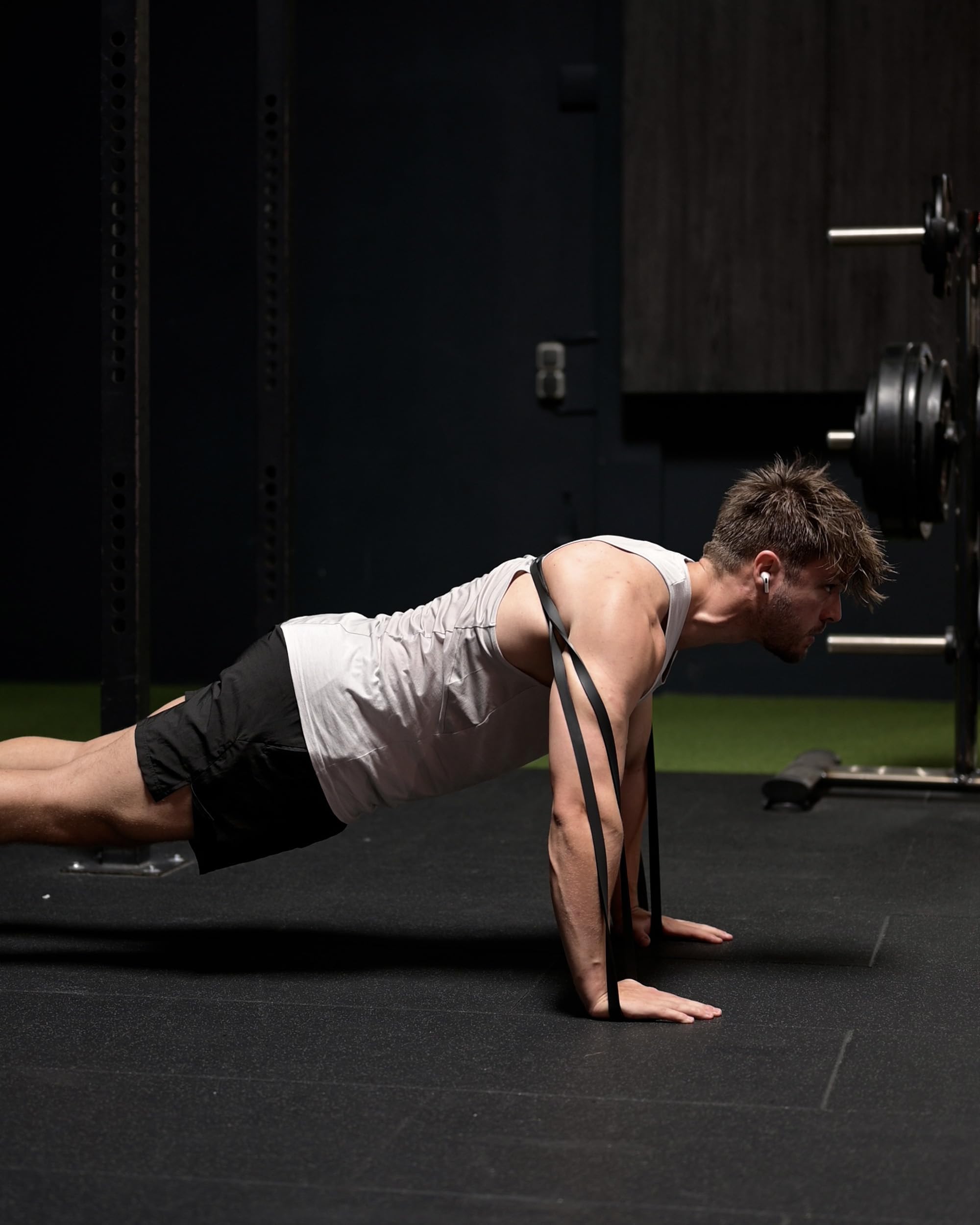 ATHLETIC AESTHETICS Taśmy oporowe premium + torba i instrukcja ćwiczeń [pojedynczo i w niedrogim zestawie] – taśmy oporowe o jakości studyjnej do treningu siłowego i fitness (5 sztuk)