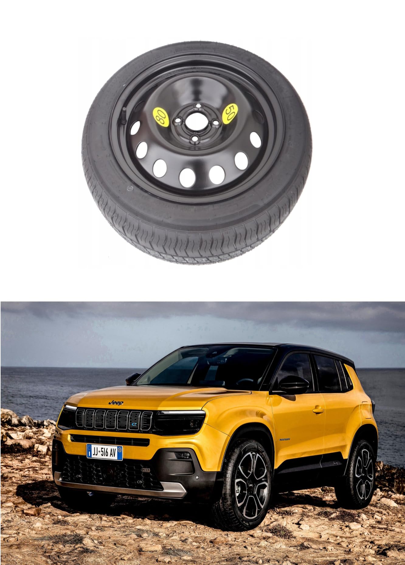 Rueda de Repuesto 16" Compatible con Jeep Avenger 125/85R16