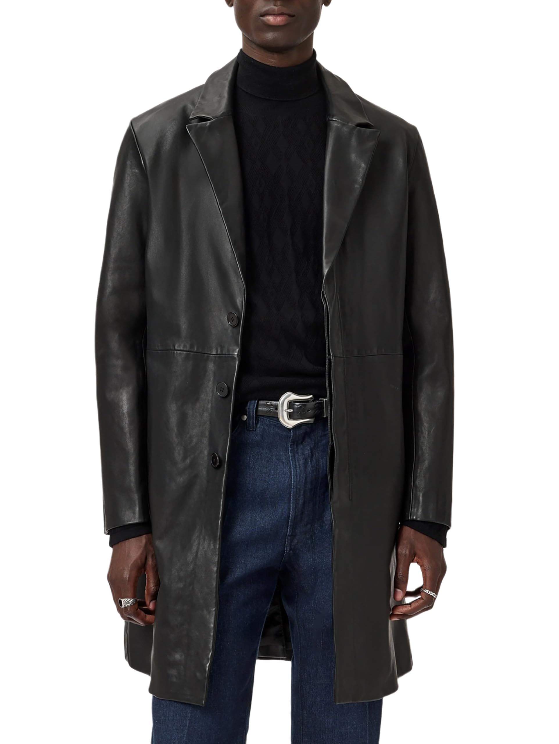 Photo 1 of John Varvatos Men's Tyler Coat, Black