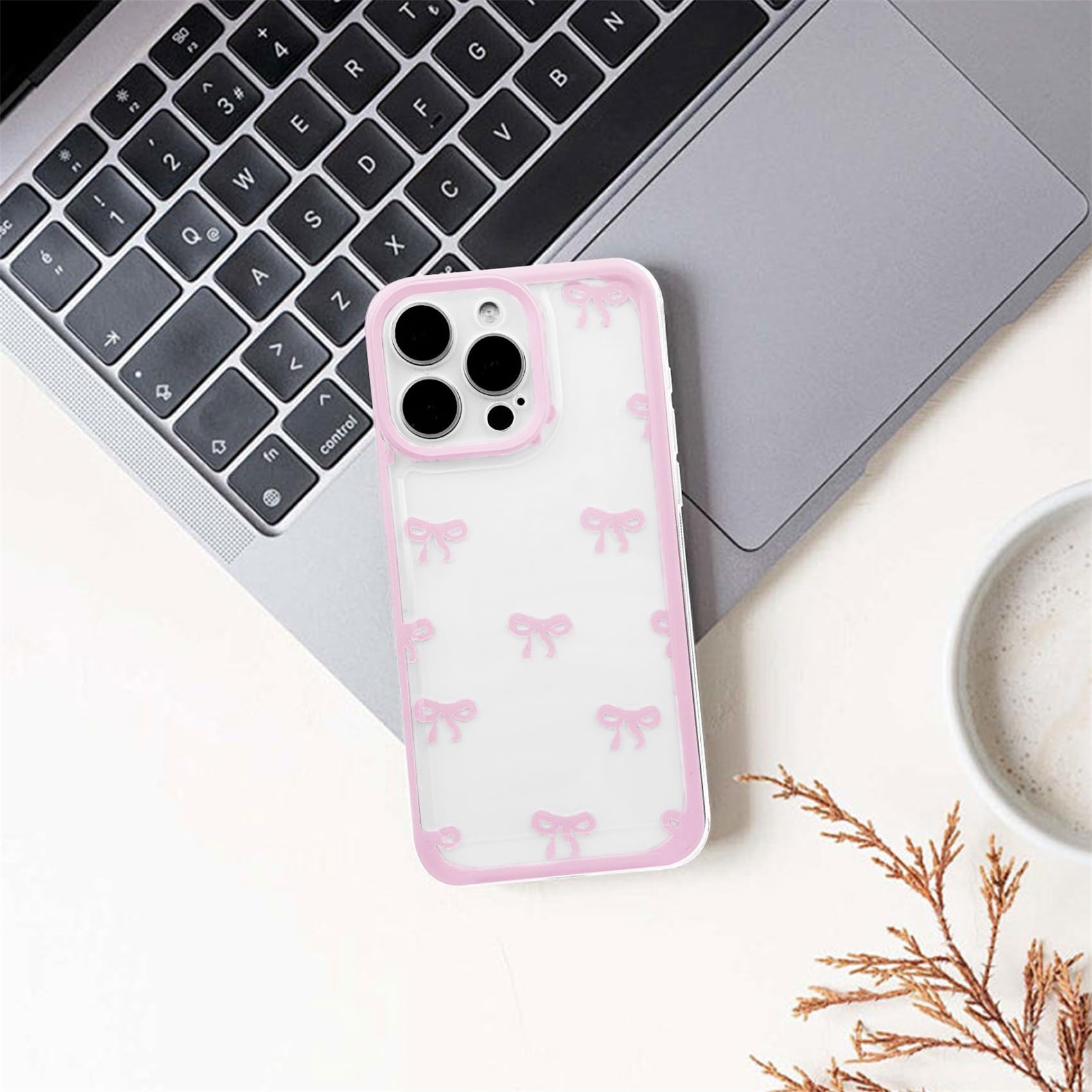 Custodia TPU Per IPhone 13 Mini Con Fiocco Glitter - Giallo Trasparente Antiurto - 2