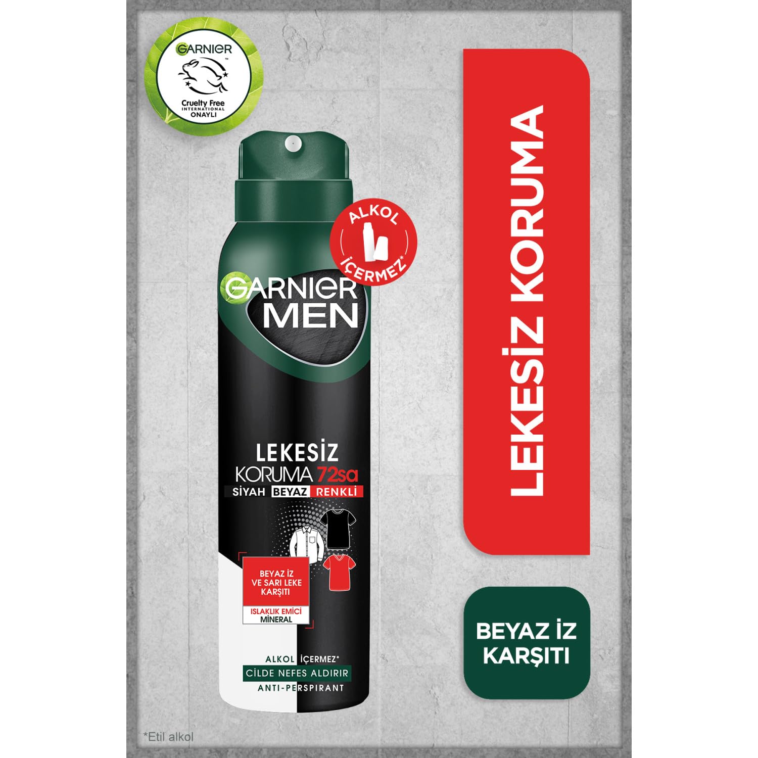 Garnier Men Lekesiz Koruma Sprey Deodorant