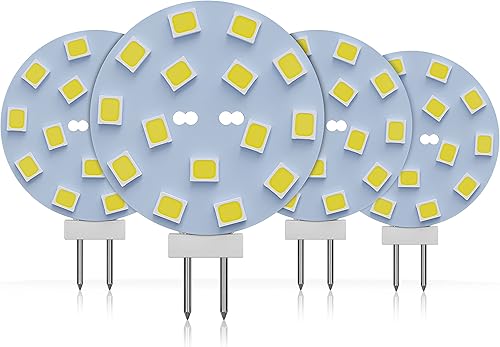 Leisure LED 4 bombillas LED G4 JC con base bi-pin de 2 W, 12 V CC, 20 W-30 W, T3, bombilla halógena de repuesto para caravana, caravana, remolque,