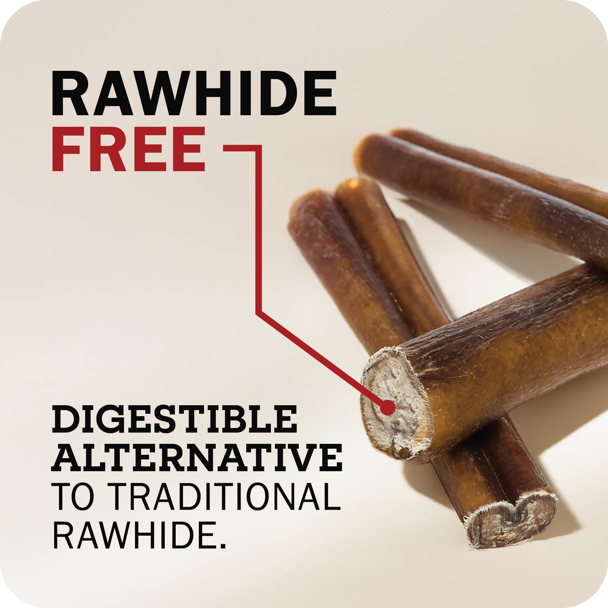 Redbarn Pet Products All-Natural Geflochtene Bully Sticks für Hunde, 30,5 cm, Premium, langsam geröstet, langlebig, aus 100% Rindfleisch, einzelne Zutat, geruchsarm, 5 Stück, Verpackung kann