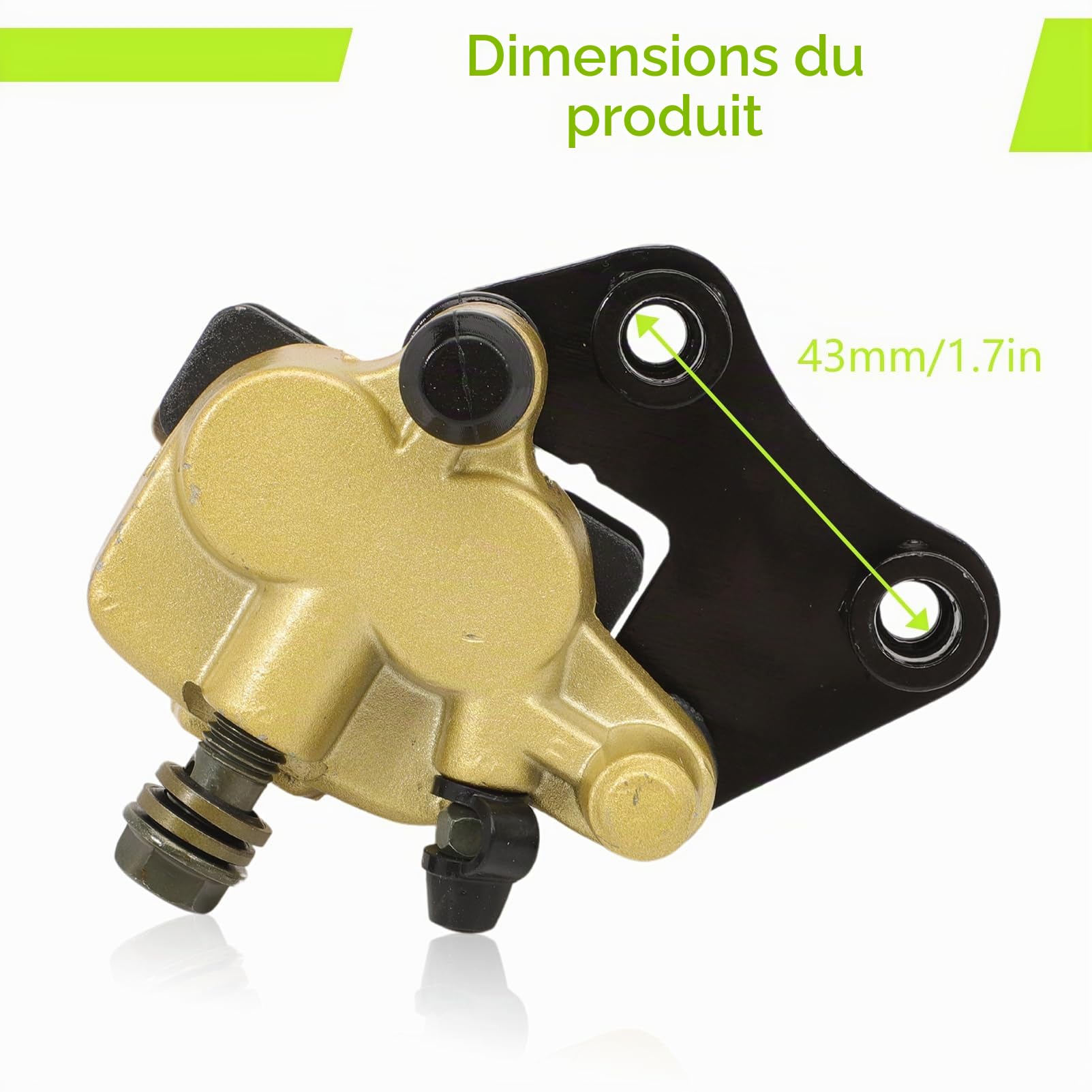 Étrier Frein Avant pour 90cc 110cc 125cc Taotao Peace SSR SDG Lifan Dirt Bike Pit Bike Hydraulique Etrier de Frein