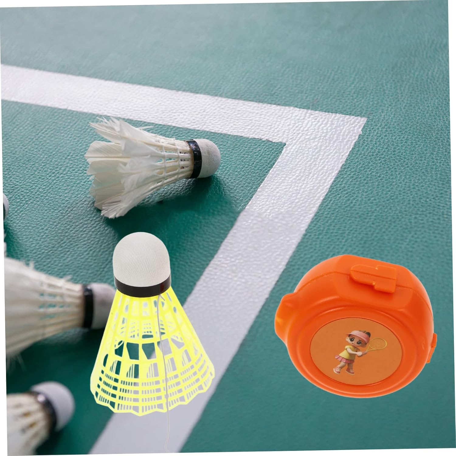 Toddmomy Unique Design Badminton Rebound Trainer Elastic Rotating Shuttlecock Indoor Outdoor Training Aid for Play