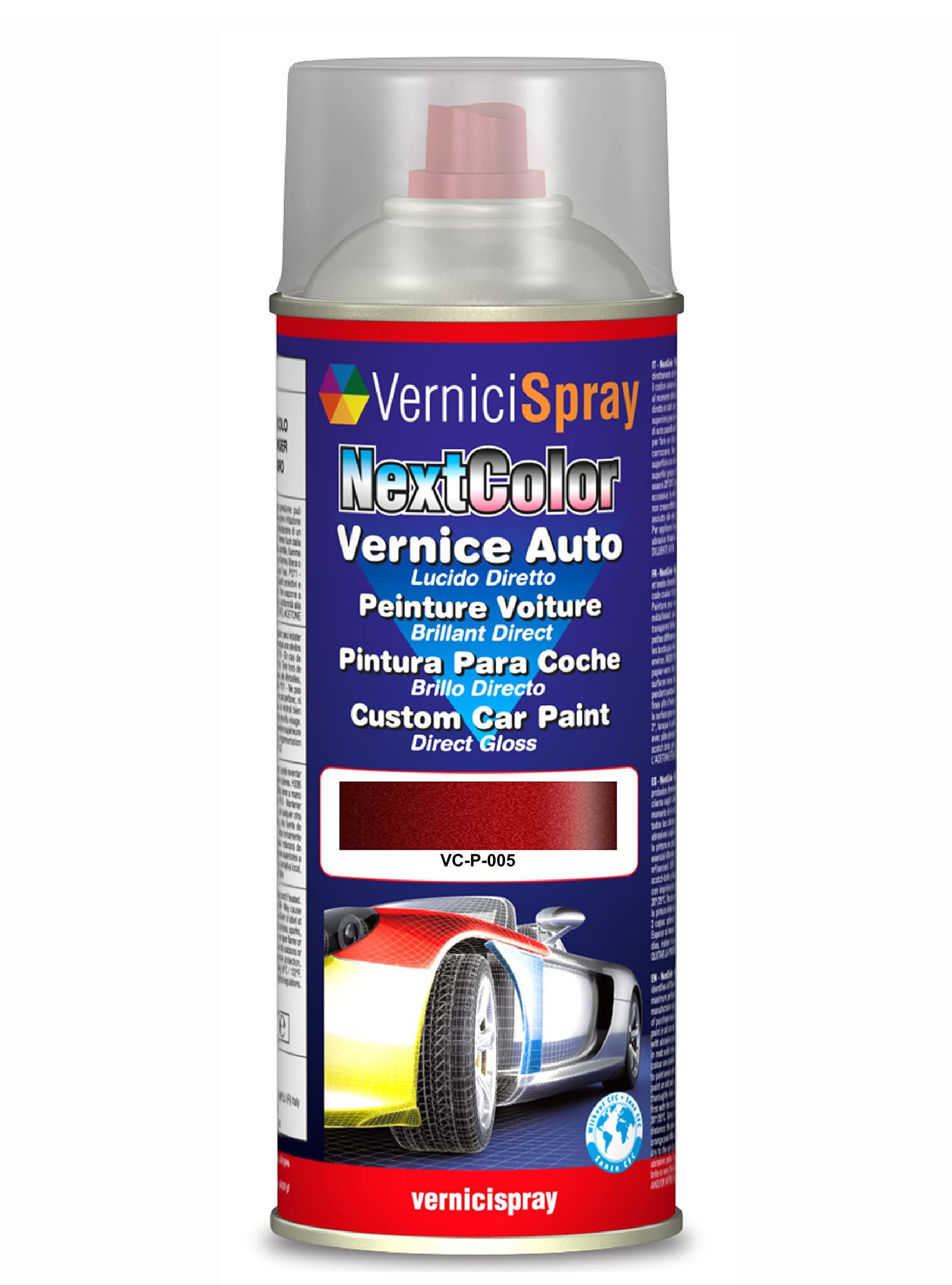 Vernice Ritocco compatibile con PEUGEOT BIPPER 005 ROUGE POSTE GB per verniciatura carrozzeria in Bomboletta Spray 400 ml Vernice Spray Graffi Auto - Graffi Auto