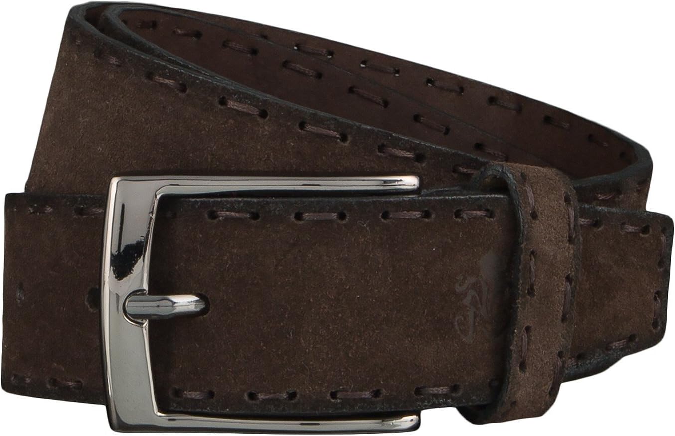 OTTO KERN Leather Belt Brown 95 cm