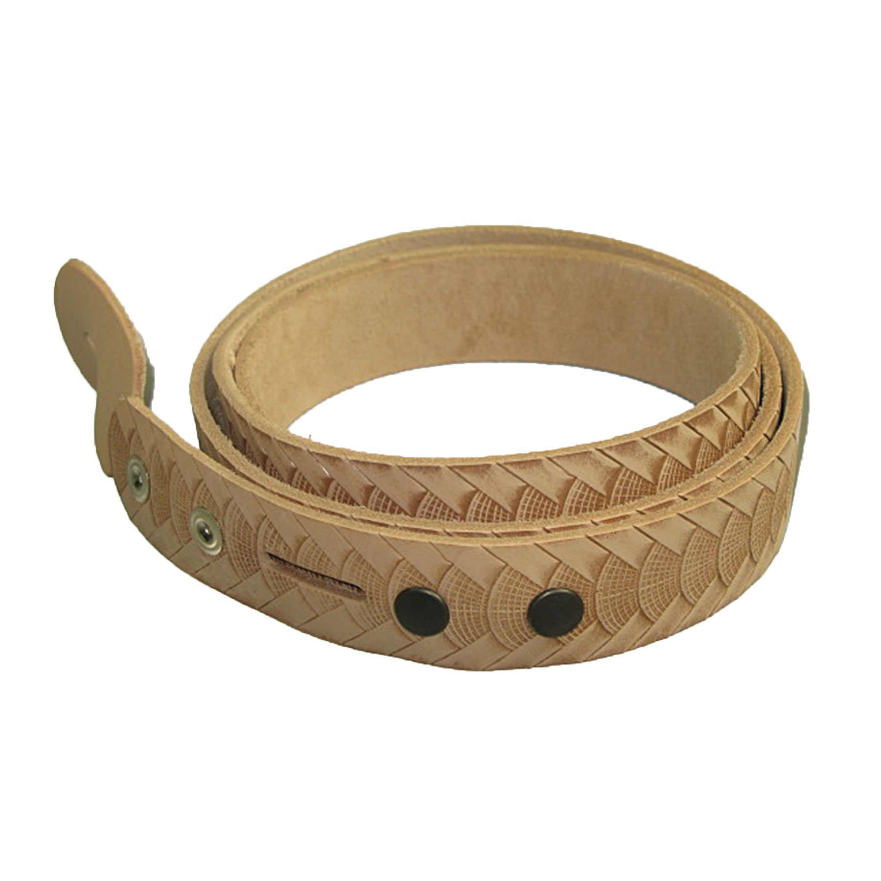 Amazon.com: Zelikovitz Embossed Reptile Weave Belt Blank Vegetable