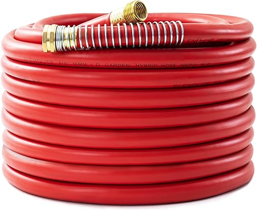 Miniatura 8 de Manguera de jardín de 5/8 pulgadas de 50 pies, -40℉ a 190℉ caliente/frío, trabajo pesado, flexible, trabajo de 300 psi, ráfaga de 1000 psi,