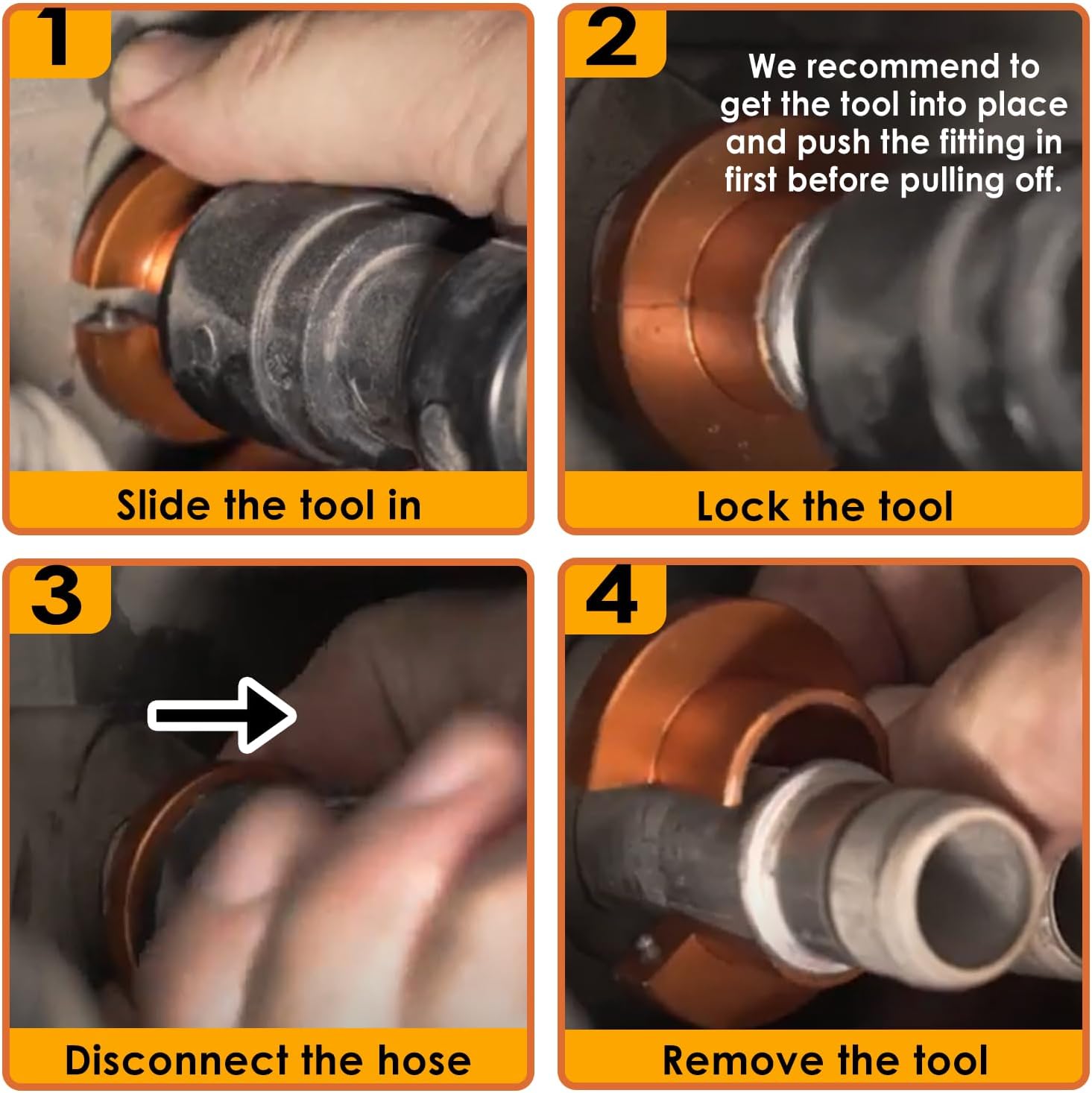 39190 Aluminum Heater Hose Quick Disconnect Tool for GM 3/4'' Heater Lines 丨Hinged Design