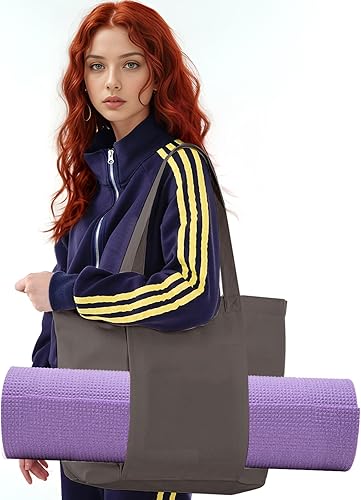 Miniatura 6 de Yoga Mat Bag for Women Canvas Bag with Yoga Mat Carrier Yoga Mat Bags for Workout Pilates Travel Beach and Gym
