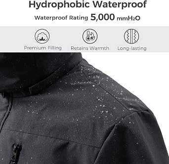 wantdo Men's Thicken Winter Coat Warm Parka Jacket Puffer Jacket with Hood