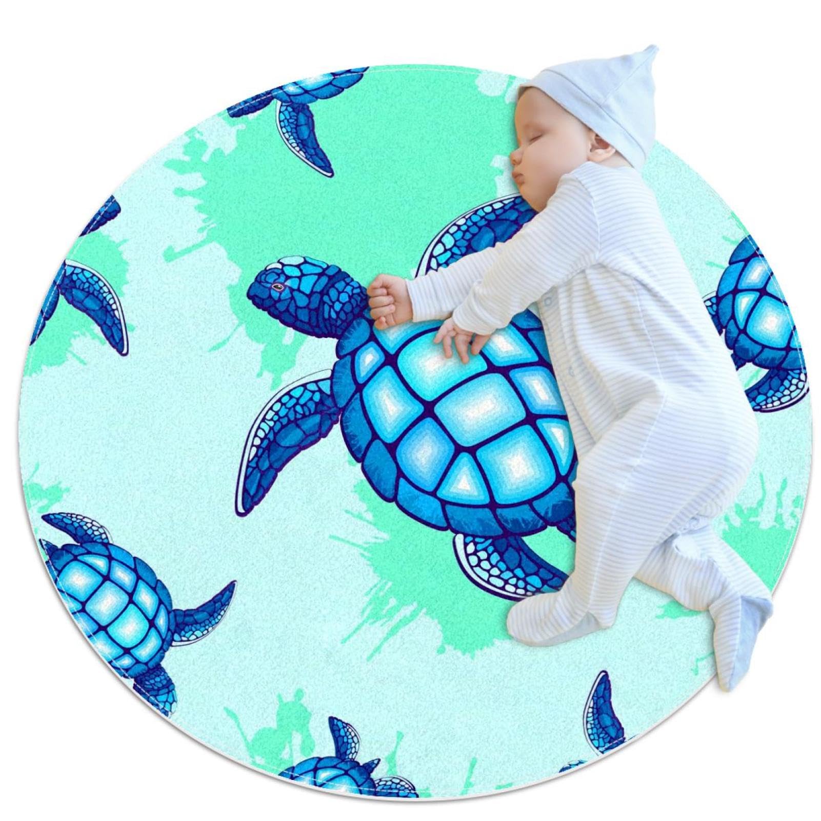 Tapis de salle de bain tortue antidérapant pour sécuriser carrelage et douche