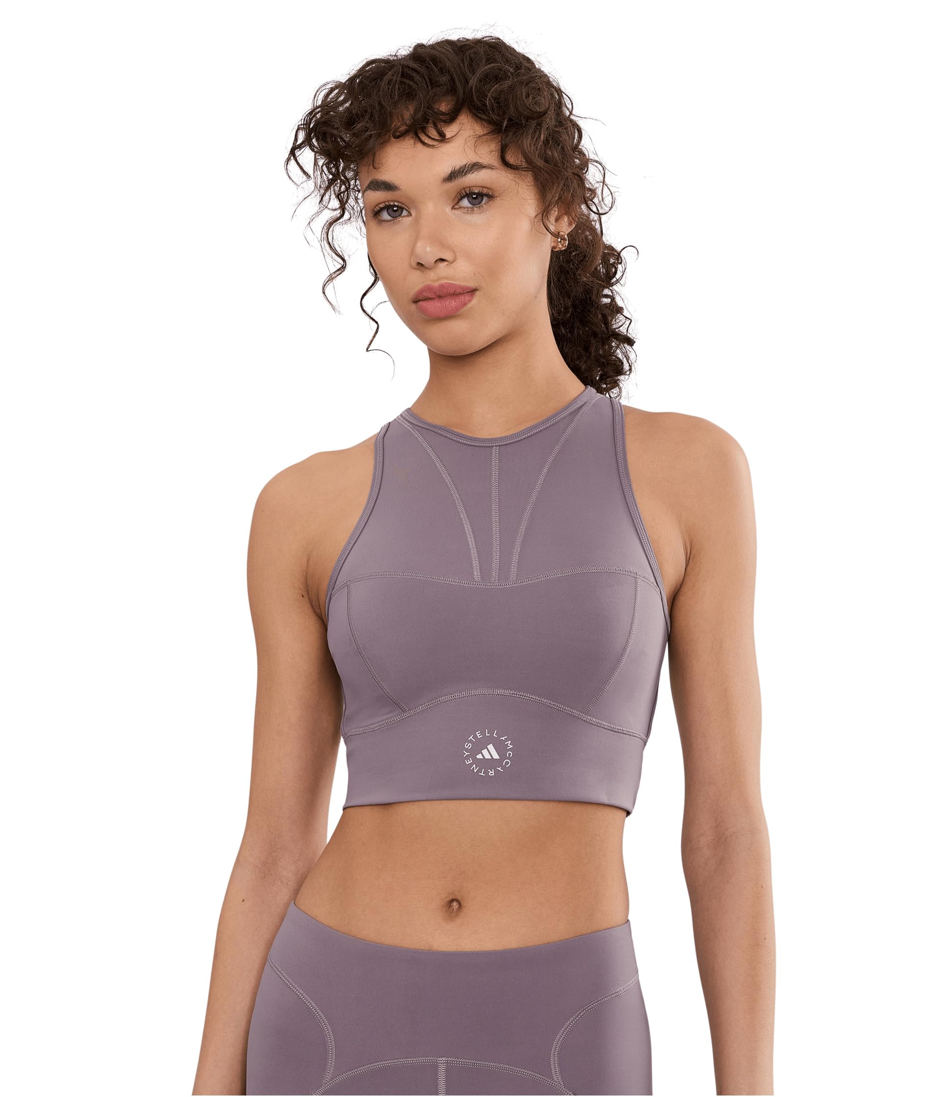 adidas Women's By Stella McCartney Training Crop Top, Legacy Purple, M