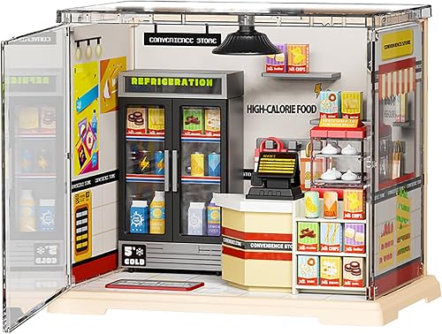 Super Creator Mini Series Convenience Store, DIY Plastic Miniature Kits Mini-Mar