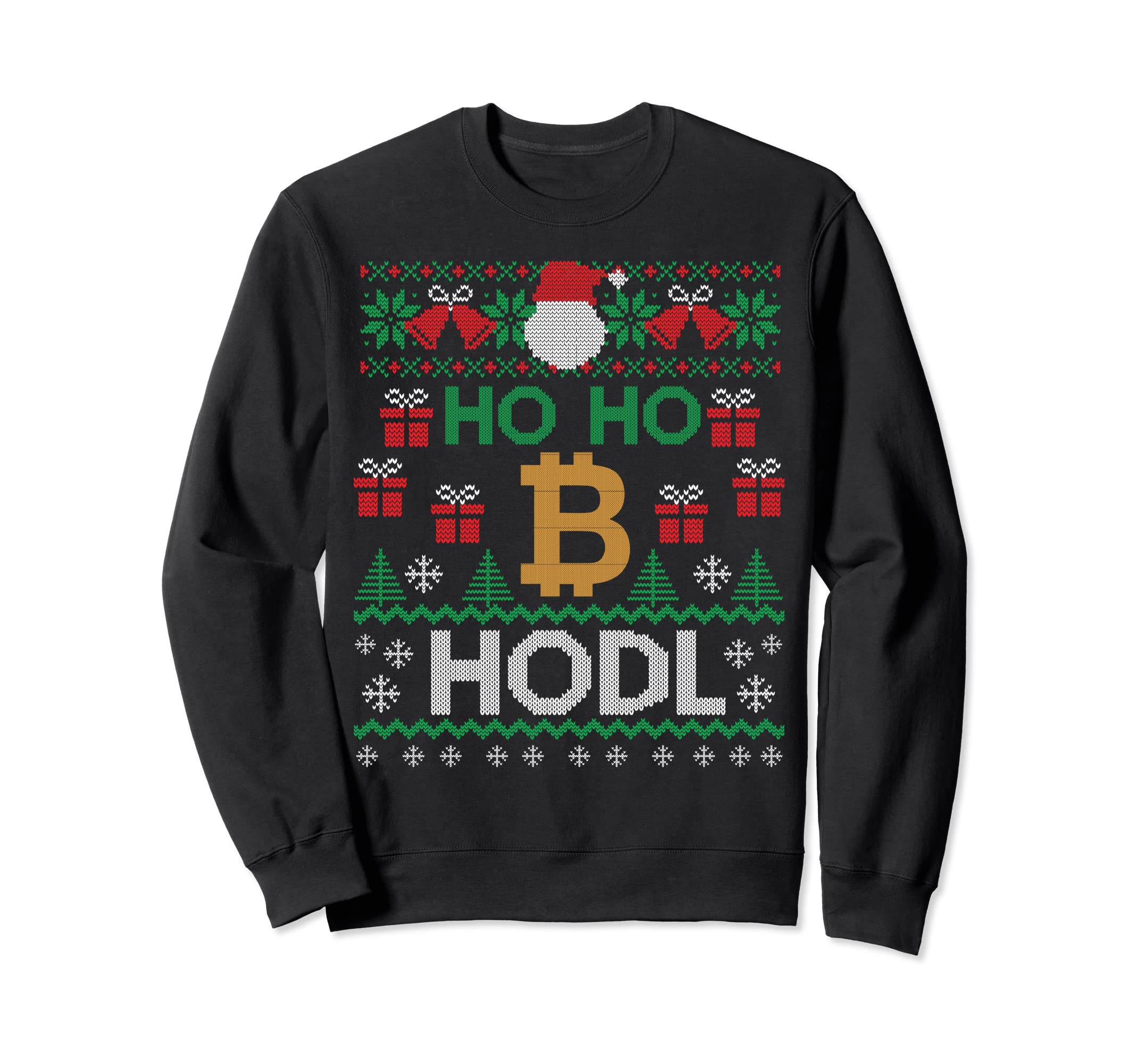 Cryptocurrency Ho Ho Hodl Bitcoin Ugly Christmassweater Sweatshirt |  Desertcart INDIA