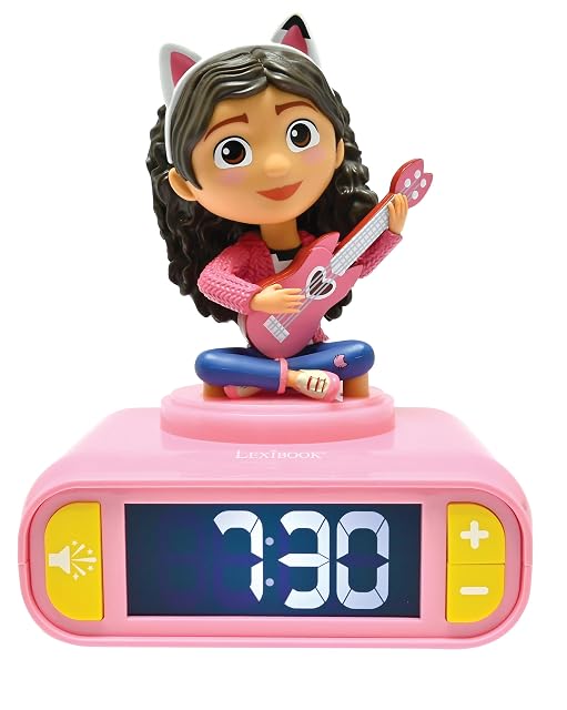 LEXIBOOK, La Casa de Gabby Reloj Despertador, RL800GDHLXB